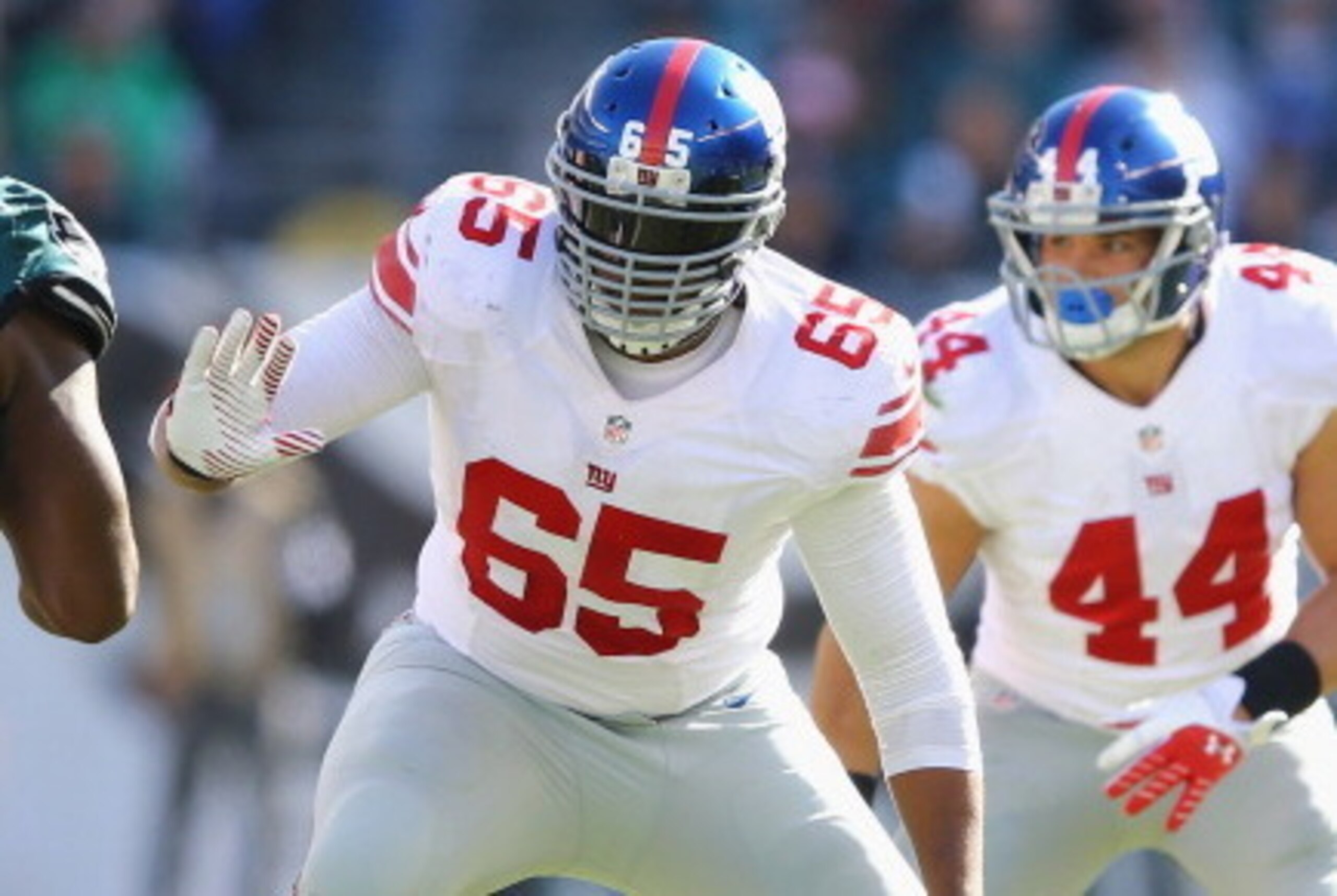 PHILADELPHIA, PA - OCTOBER 27: Will Beatty #65 of the New York Giants in action against the Philadelphia Eagles during their game at Lincoln Financial Field on October 27, 2013 in Philadelphia, Pennsylvania. (Photo by Al Bello/Getty Images) PHILADELPHIA, PA - OCTOBER 27: Will Beatty #65 of the New York Giants in action against the Philadelphia Eagles during their game at Lincoln Financial Field on October 27, 2013 in Philadelphia, Pennsylvania. (Photo by Al Bello/Getty Images)