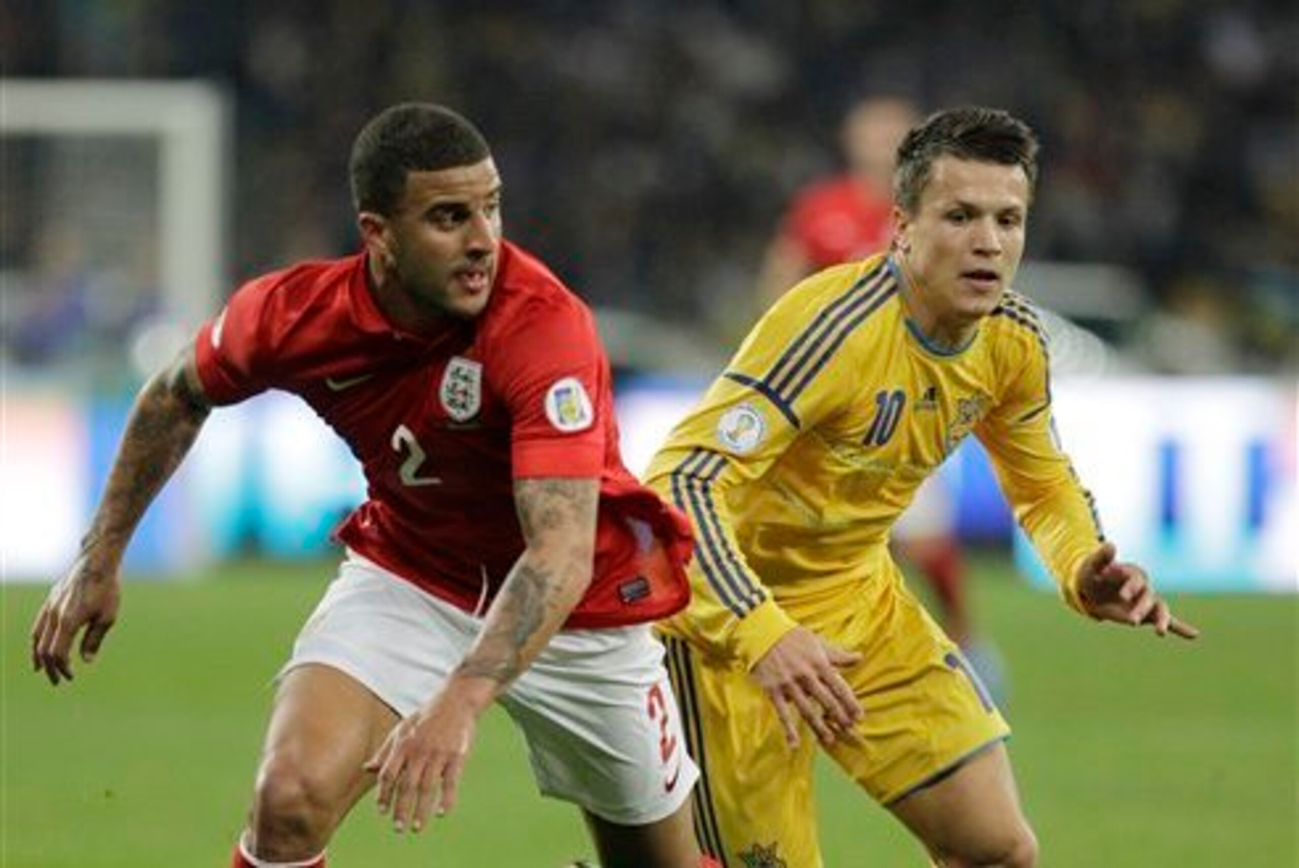 Kyle Walker and Yevhen Konoplyanka could well resume hostilities having come up against each other on international duty.