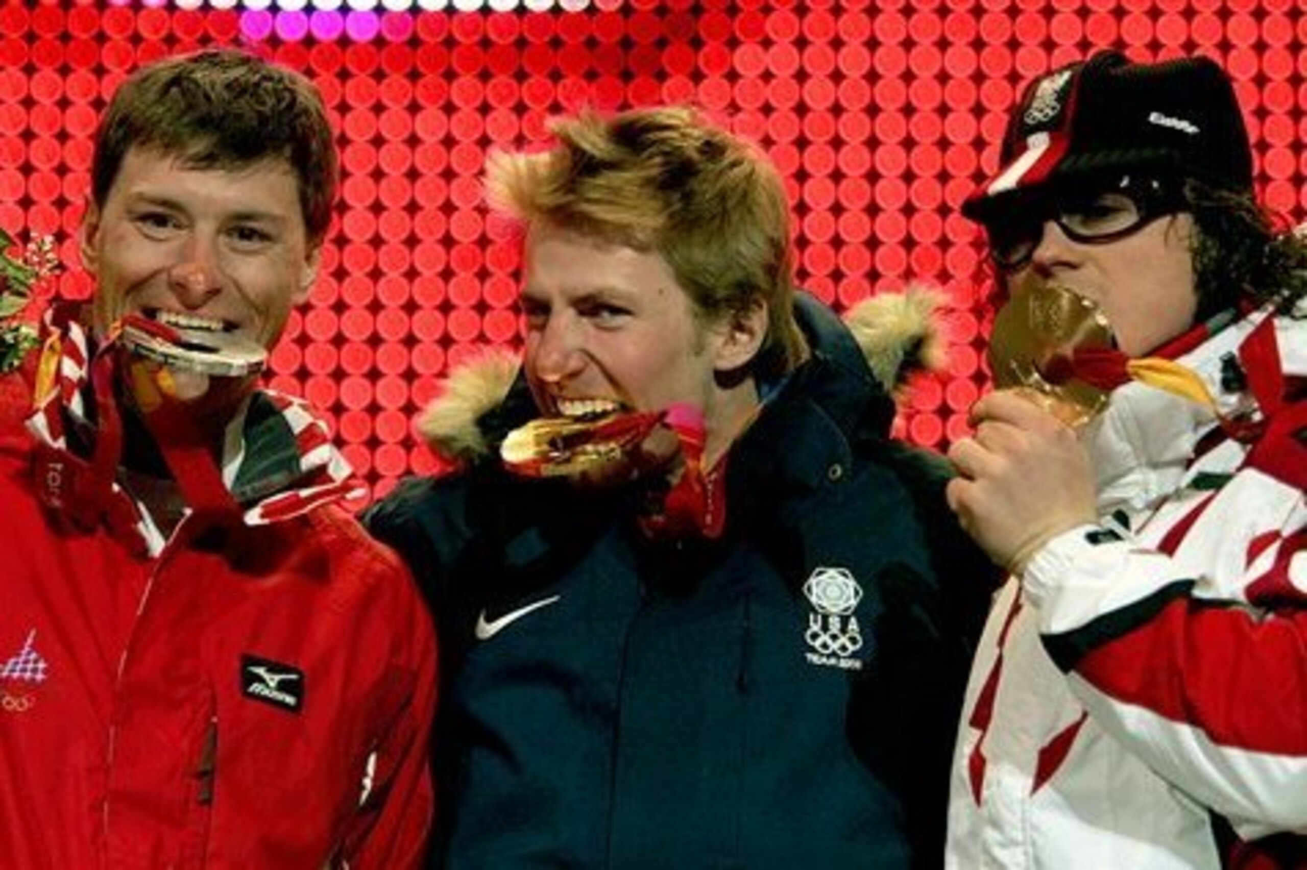 Ligety with his gold in Torino.