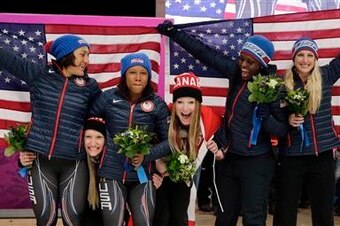 There's a lot of America on that podium.