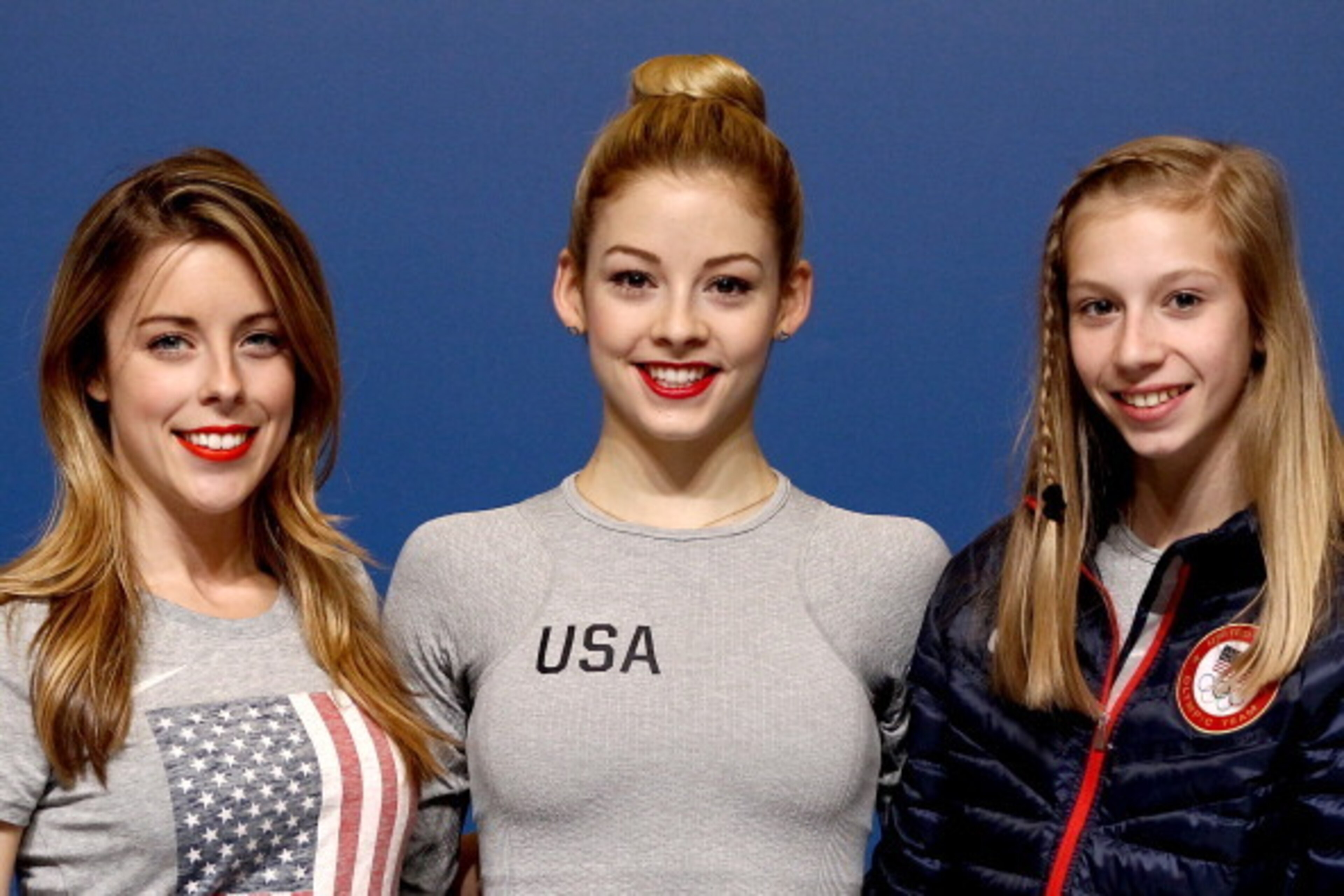 SOCHI, RUSSIA - FEBRUARY 15: Ashley Wagner, Gracie Gold and Polina Edmunds of the United States attend a Team USA press conference during Day 8 of the Sochi 2014 Winter Olympics at the Main Press Center (MPC) on February 15, 2014 in Sochi, Russia. (Phot SOCHI, RUSSIA - FEBRUARY 15: Ashley Wagner, Gracie Gold and Polina Edmunds of the United States attend a Team USA press conference during Day 8 of the Sochi 2014 Winter Olympics at the Main Press Center (MPC) on February 15, 2014 in Sochi, Russia. (Phot