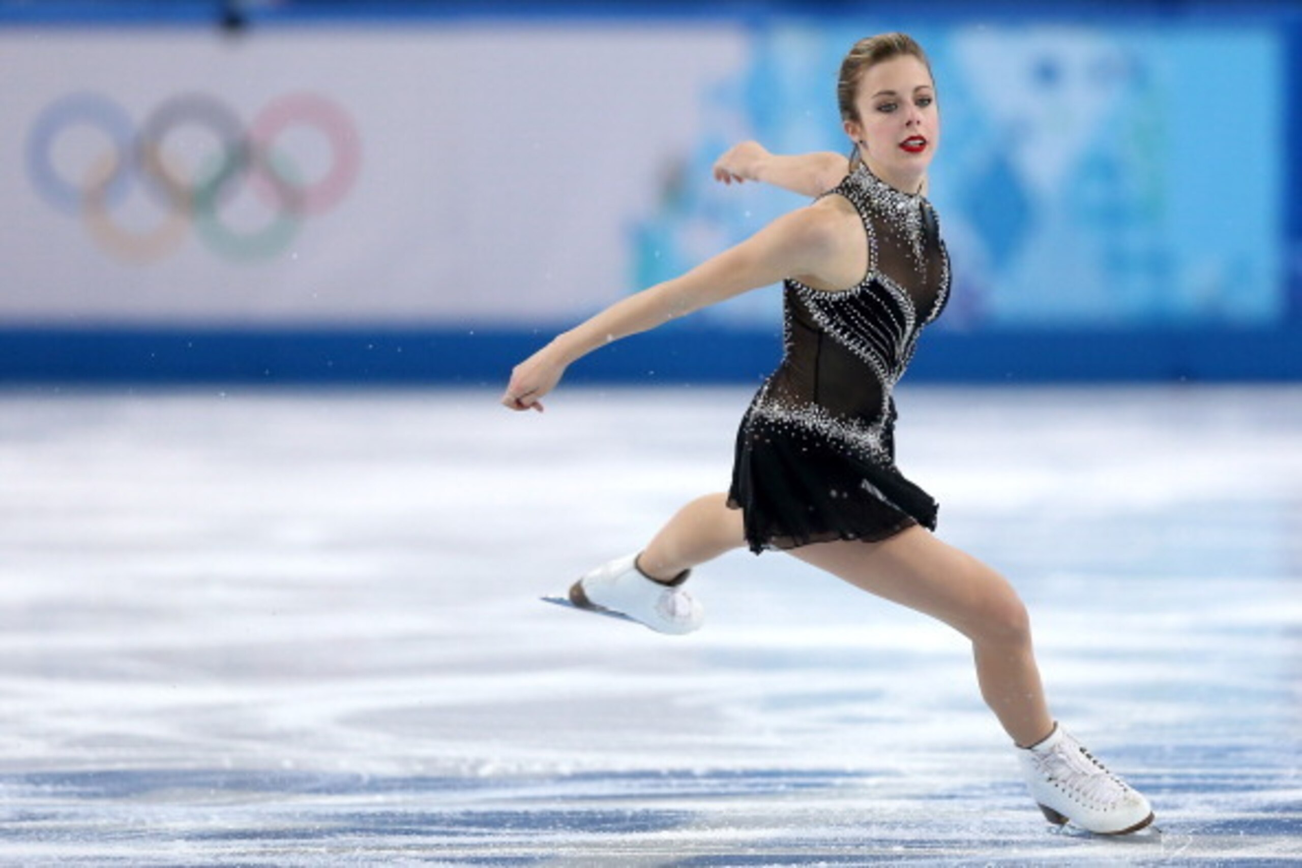 SOCHI, RUSSIA - FEBRUARY 19:  Ashley Wagner of the United States competes in the Figure Skating Ladies' Short Program on day 12 of the Sochi 2014 Winter Olympics at Iceberg Skating Palace on February 19, 2014 in Sochi, Russia.  (Photo by Matthew Stockman/