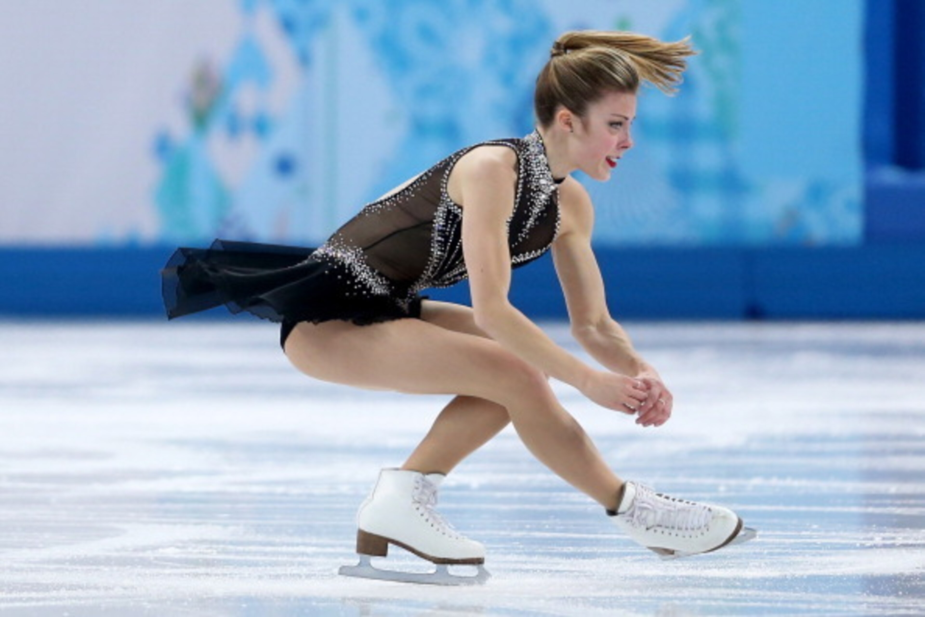 SOCHI, RUSSIA - FEBRUARY 19:  Ashley Wagner of the United States competes in the Figure Skating Ladies' Short Program on day 12 of the Sochi 2014 Winter Olympics at Iceberg Skating Palace on February 19, 2014 in Sochi, Russia.  (Photo by Matthew Stockman/