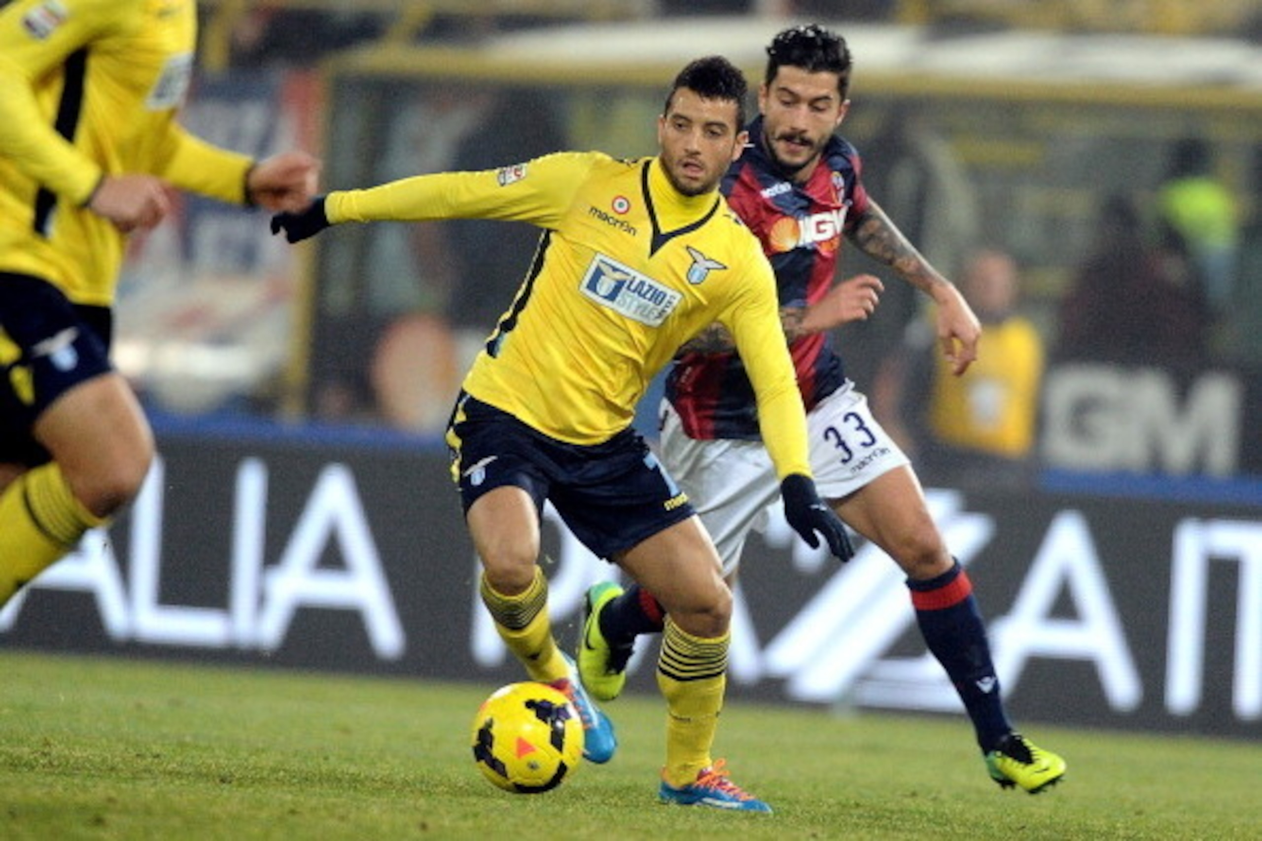 BOLOGNA, ITALY - JANUARY 11: Felipe Anderson # 78 of SS Lazio in action during the Serie A match between Bologna FC and SS Lazio at Stadio Renato Dall'Ara on January 11, 2014 in Bologna, Italy.  (Photo by Mario Carlini / Iguana Press/Getty Images)