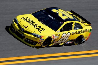 DAYTONA BEACH, FL - FEBRUARY 15:  Matt Kenseth, driver of the #20 Dollar General Toyota, practices for the NASCAR Sprint Cup Series Daytona 500 at Daytona International Speedway on February 15, 2014 in Daytona Beach, Florida.  (Photo by Robert Laberge/Get