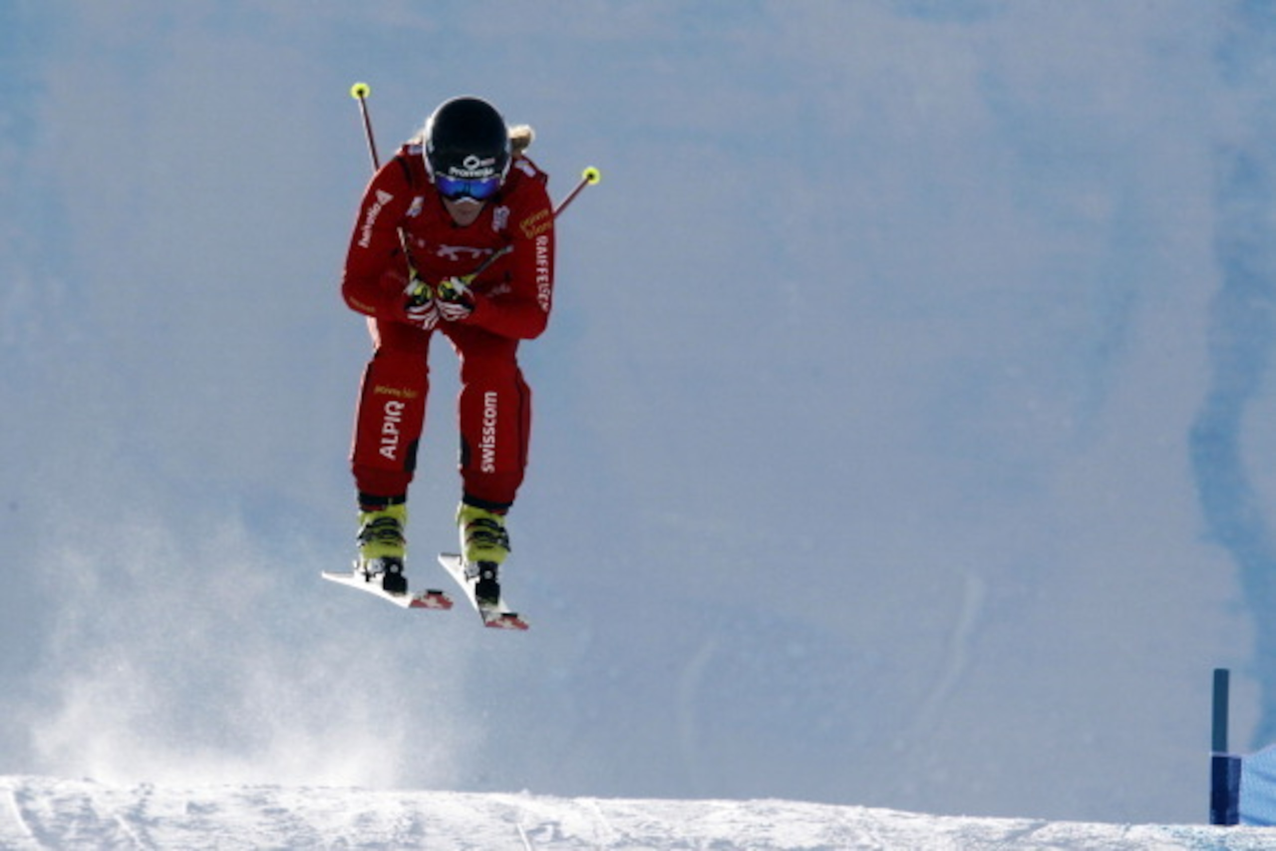 VAL THORENS, FRANCE - DECEMBER 19: (FRANCE OUT) Fanny Smith of Switzerland takes 1st place competes during the FIS Freestyle Ski World Cup Women's Ski Cross on December 19, 2012 in Val Thorens, France. (Photo by Christophe Pallot/Agence Zoom/Getty Images) VAL THORENS, FRANCE - DECEMBER 19: (FRANCE OUT) Fanny Smith of Switzerland takes 1st place competes during the FIS Freestyle Ski World Cup Women's Ski Cross on December 19, 2012 in Val Thorens, France. (Photo by Christophe Pallot/Agence Zoom/Getty Images)