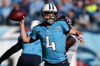 Titans QB Ryan Fitzpatrick is notorious for his smarts. The Harvard grad scored a 48 on the Wonderlic.