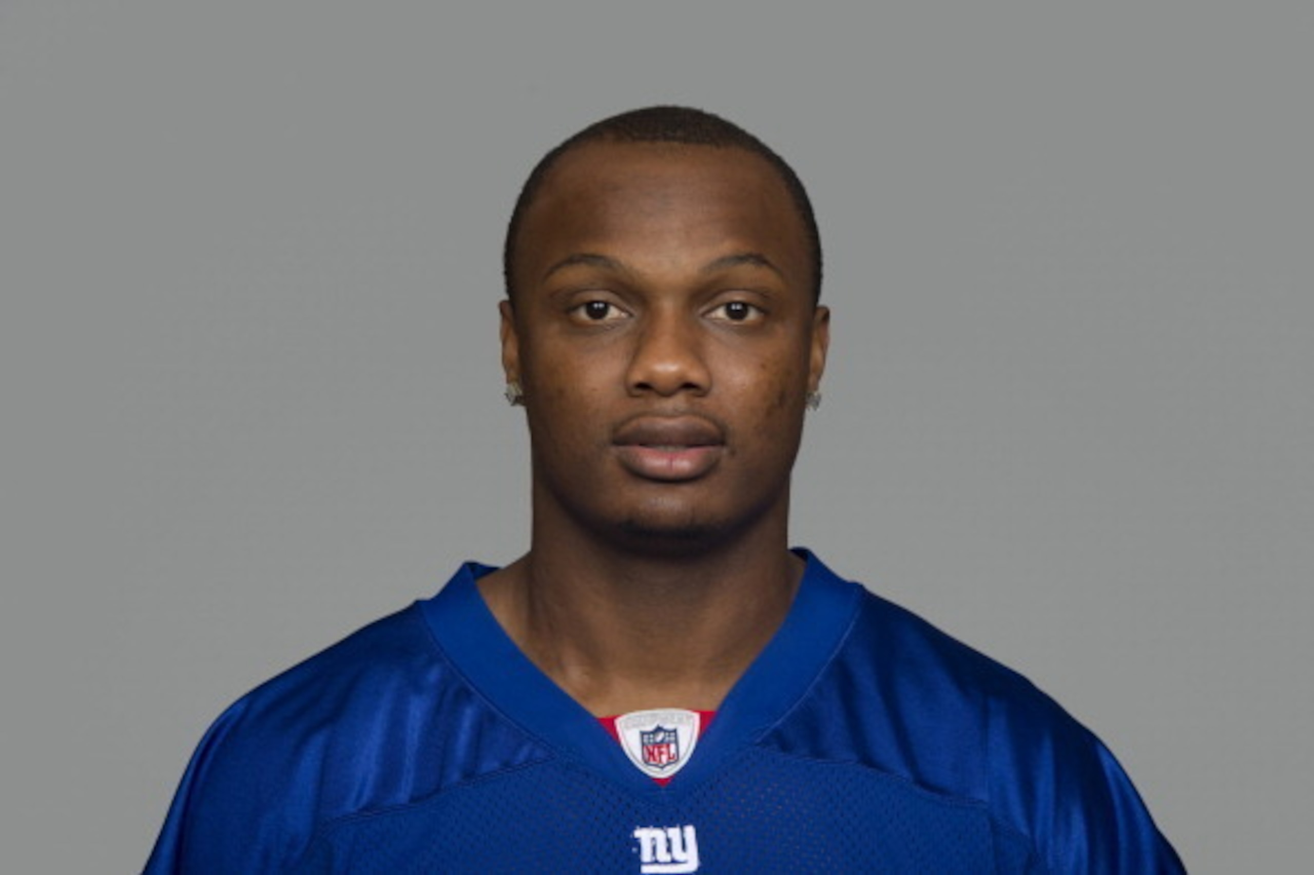 EAST RUTHERFORD, NJ - CIRCA 2011: In this handout image provided by the NFL,  Jerrel Jernigan of the New York Giants poses for his NFL headshot circa 2011 in East Rutherford, New Jersey. (Photo by NFL via Getty Images)