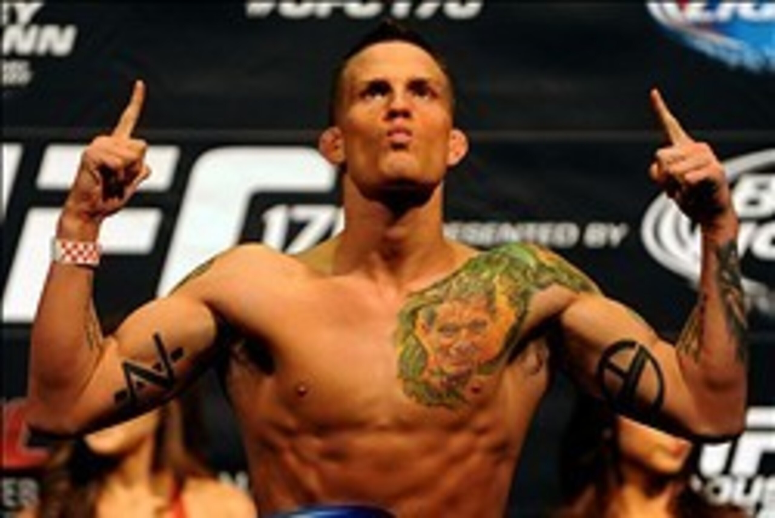 Feb 21, 2014; Las Vegas, NV, USA; UFC Lightweight Erik Koch participates in the UFC 170 weigh-in at Mandalay Bay Events Center. Mandatory Credit: Stephen R. Sylvanie-USA TODAY Sports Feb 21, 2014; Las Vegas, NV, USA; UFC Lightweight Erik Koch participates in the UFC 170 weigh-in at Mandalay Bay Events Center. Mandatory Credit: Stephen R. Sylvanie-USA TODAY Sports