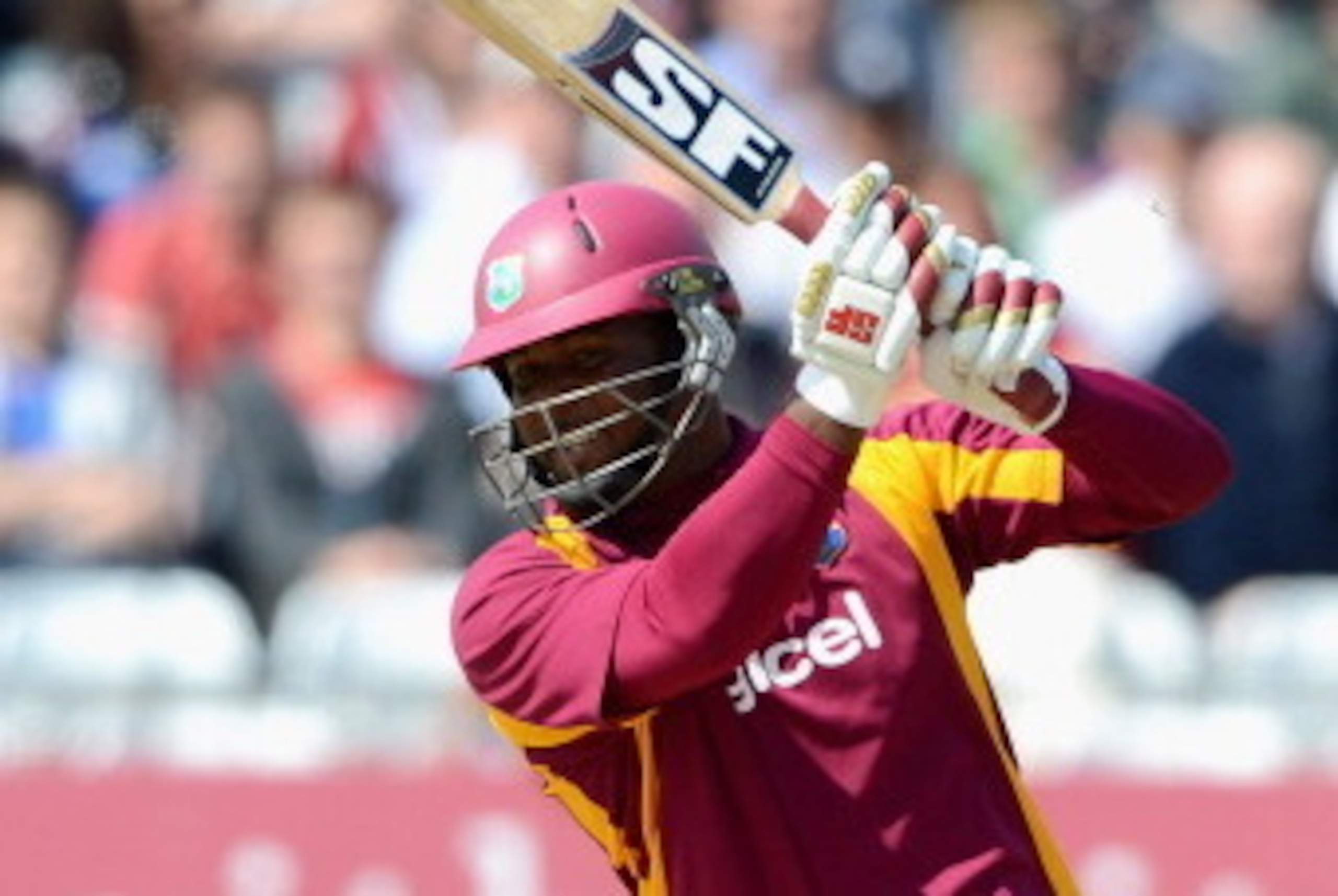 NOTTINGHAM, ENGLAND - JUNE 24:  Dwayne Smith of the West Indies bats during the Natwest International T20 match between England and the West Indies at Trent Bridge on June 24, 2012 in Nottingham, England.  (Photo by Gareth Copley/Getty Images)