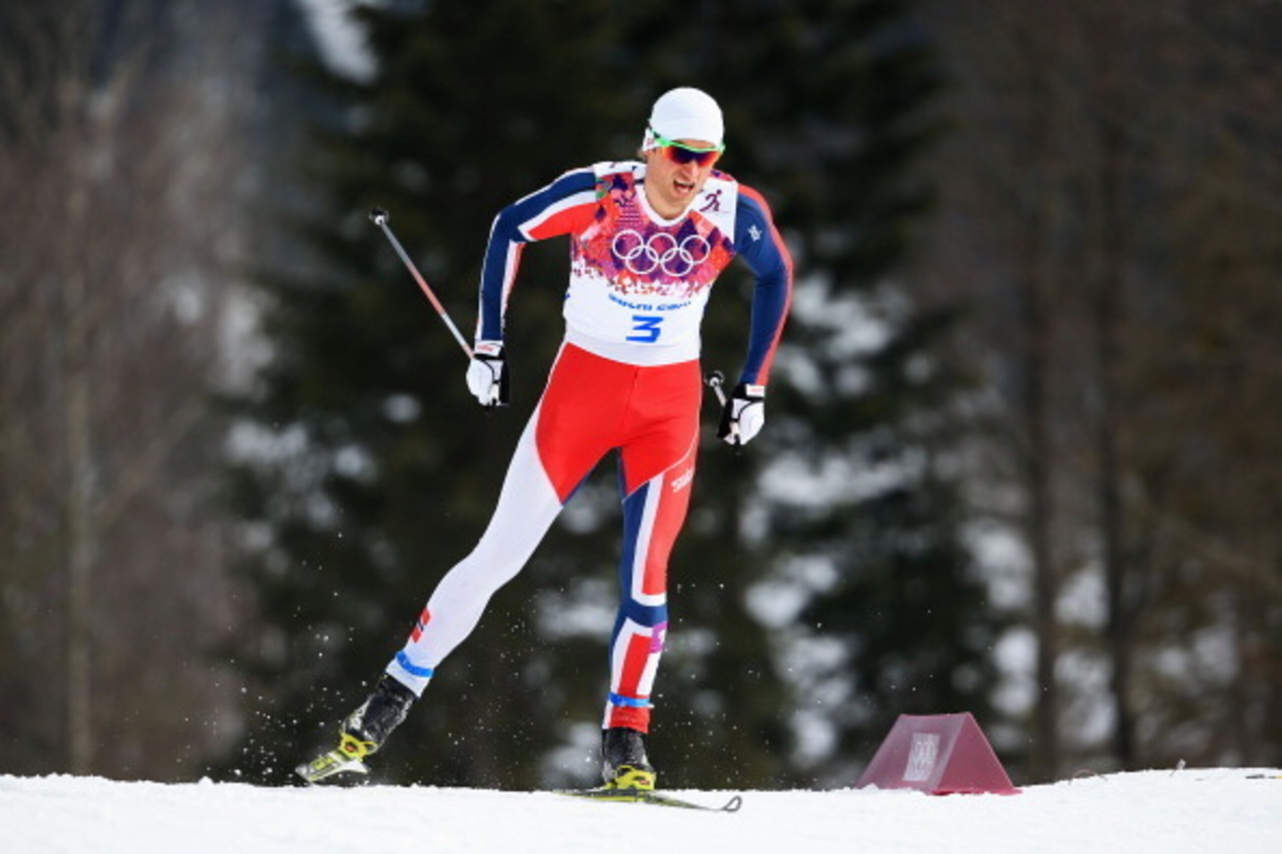 SOCHI, RUSSIA - FEBRUARY 11:  Petter Jr. Northug of Norway competes in Qualification of the Men's Sprint Free during day four of the Sochi 2014 Winter Olympics at Laura Cross-country Ski & Biathlon Center on February 11, 2014 in Sochi, Russia.  (Photo by 