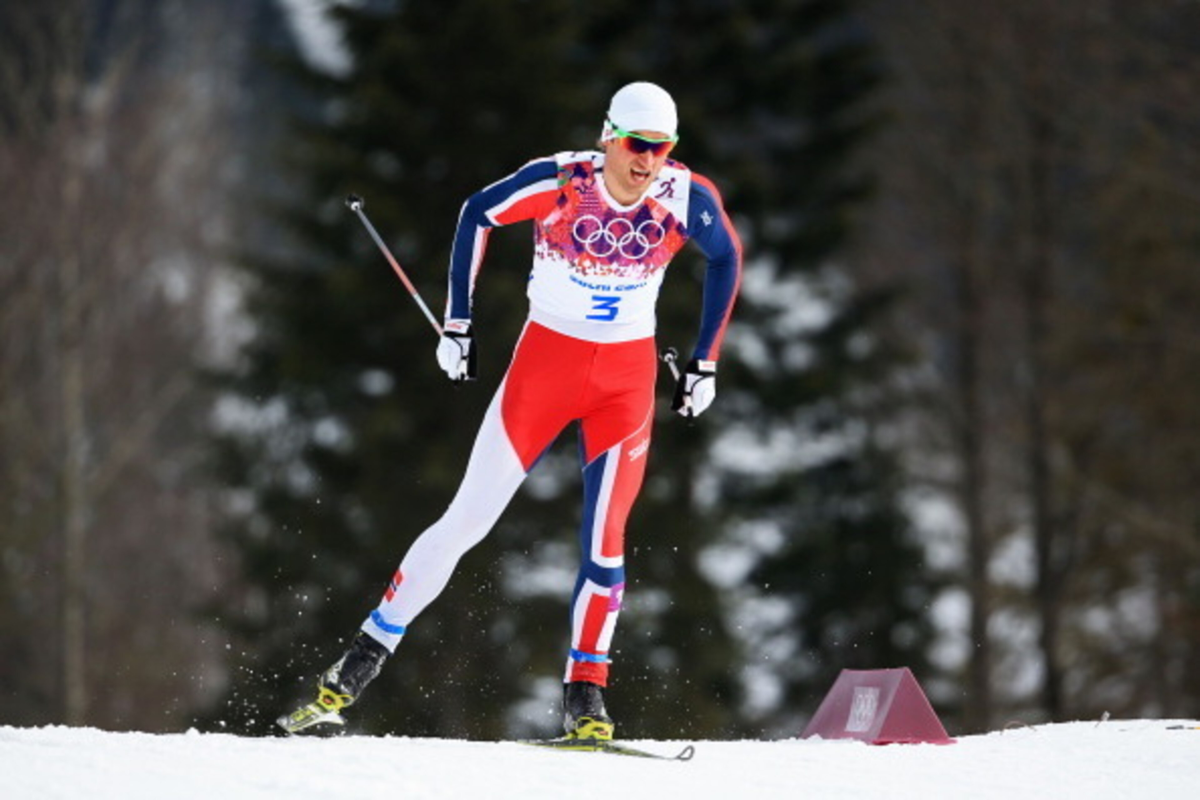 SOCHI, RUSSIA - FEBRUARY 11:  Petter Jr. Northug of Norway competes in Qualification of the Men's Sprint Free during day four of the Sochi 2014 Winter Olympics at Laura Cross-country Ski & Biathlon Center on February 11, 2014 in Sochi, Russia.  (Photo by 