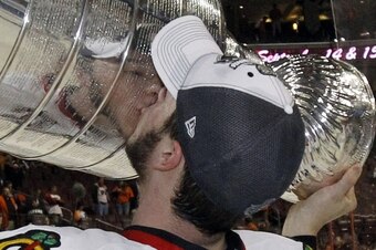 Jonathan Toews hoisted the Stanley Cup in 2010...