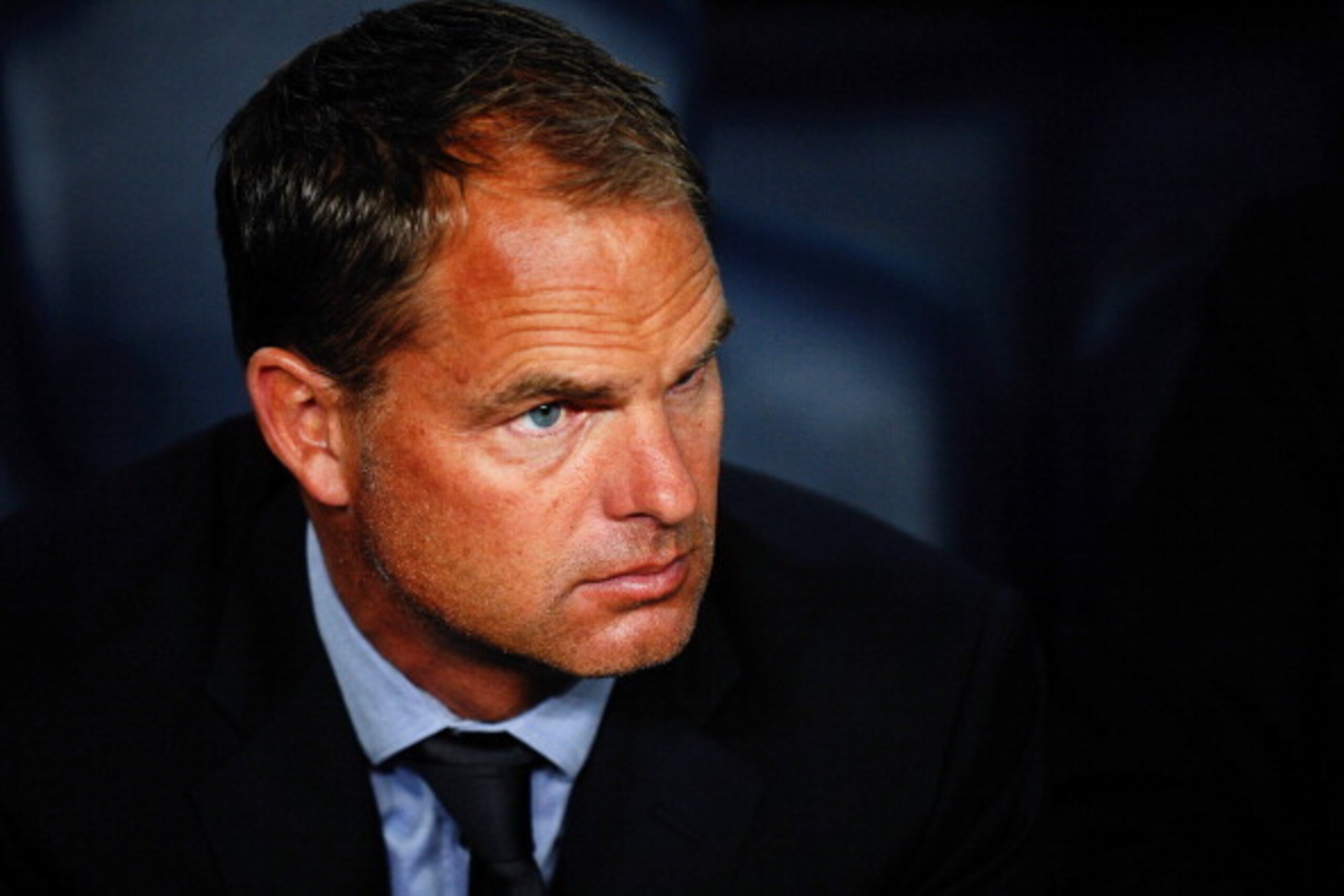 BARCELONA, SPAIN - SEPTEMBER 18:  Head Coach Frank De Boer of Ajax Amsterdam looks on during the UEFA Champions League Group H match between FC Barcelona and Ajax Amsterdam ag the Camp Nou stadium on September 18, 2013 in Barcelona, Spain.  (Photo by Davi