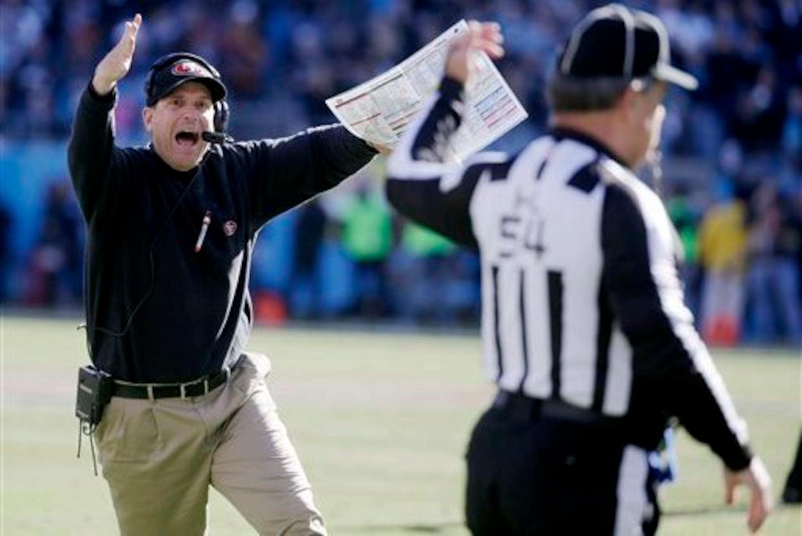 Harbaugh is not exactly a soft-spoken individual. Harbaugh is not exactly a soft-spoken individual.