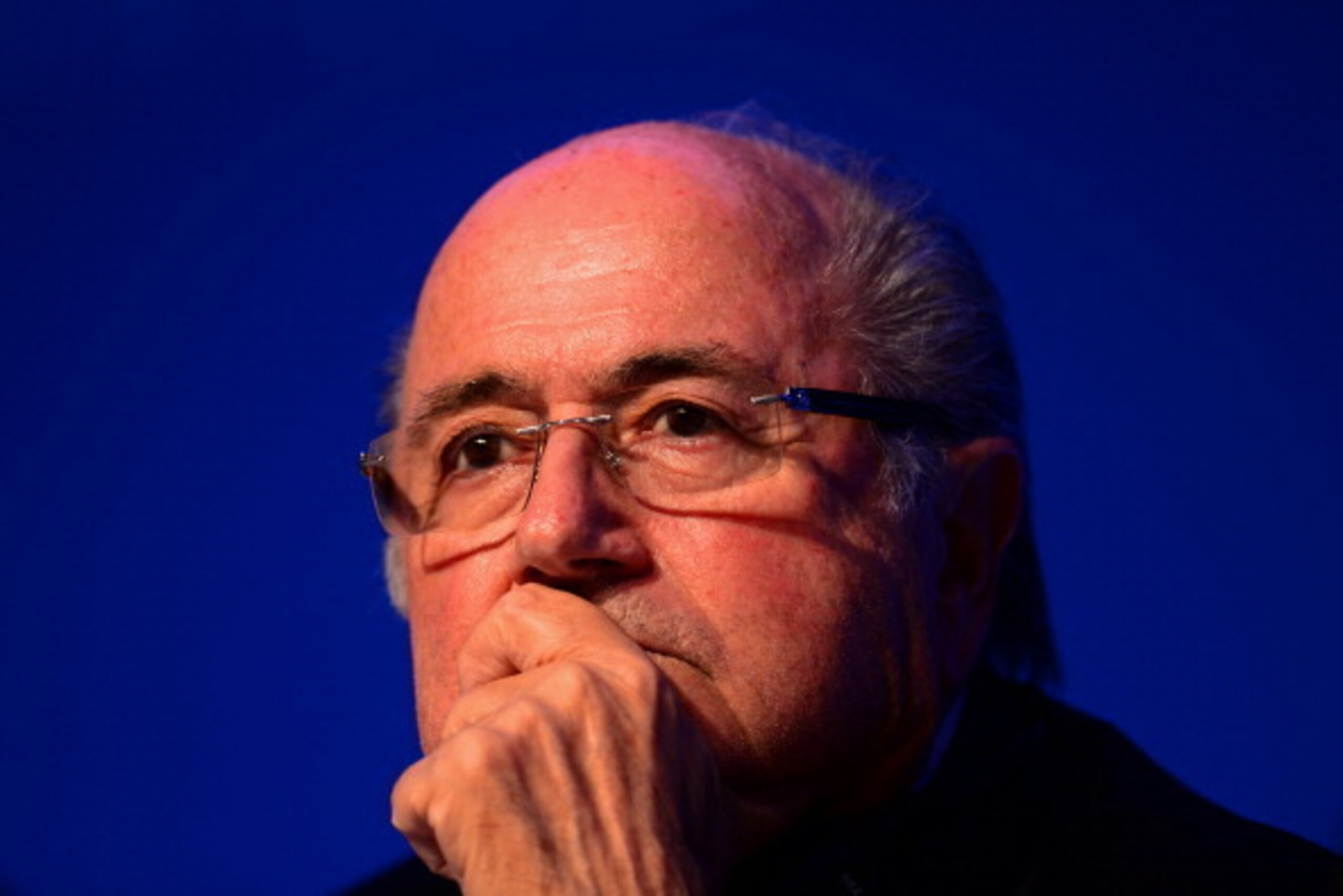 COSTA DO SAUIPE, BAHIA - DECEMBER 05:  FIFA President Joseph S. Blatter attends the FIFA Executive Committee Meeting Press Conference during a media day ahead of the 2014 FIFA World Cup Draw at Costa do Sauipe Resort on December 5, 2013 in Costa do Sauipe