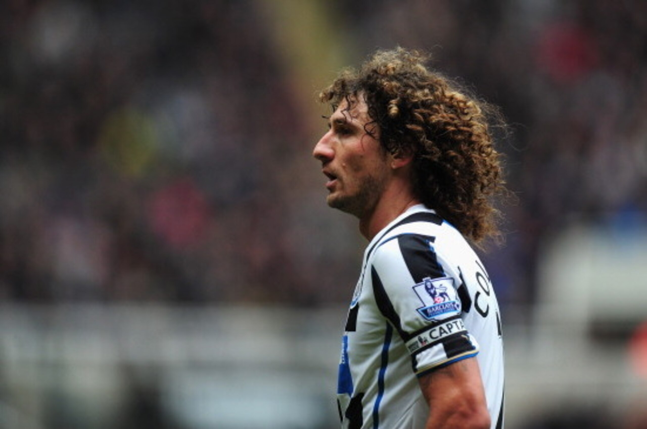 NEWCASTLE UPON TYNE, ENGLAND - FEBRUARY 23:  Newcastle player Fabricio Coloccini looks on during the Barclays Premier League match between Newcastle United and  Aston Villa at St James' Park on February 23, 2014 in Newcastle upon Tyne, England.  (Photo by