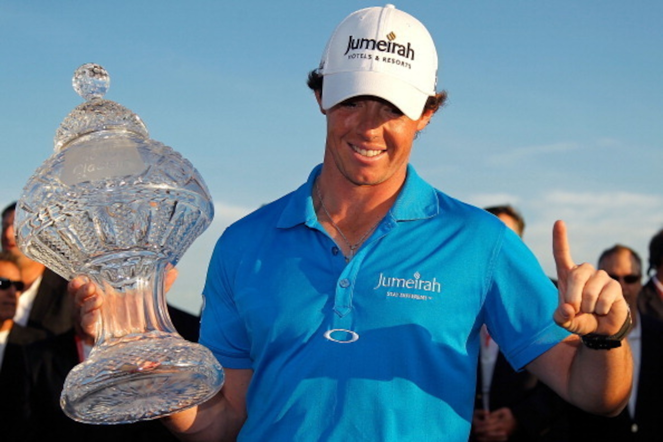 PALM BEACH GARDENS, FL - MARCH 04:  Rory McIlroy of Northern Ireland poses with the trophy after winning the Honda Classic at PGA National on March 4, 2012 in Palm Beach Gardens, Florida.  (Photo by Mike Ehrmann/Getty Images)