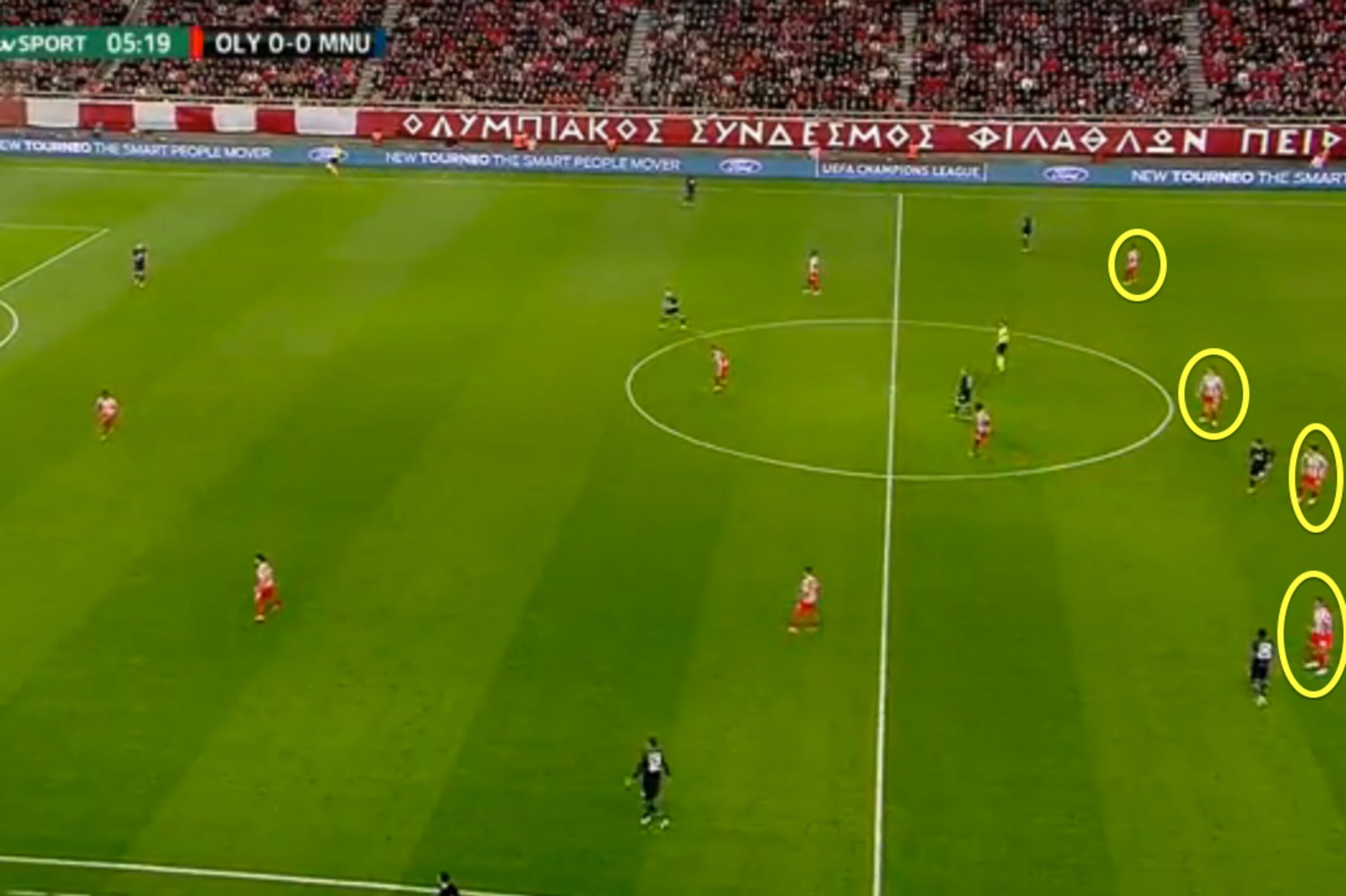 Olympiakos high-line