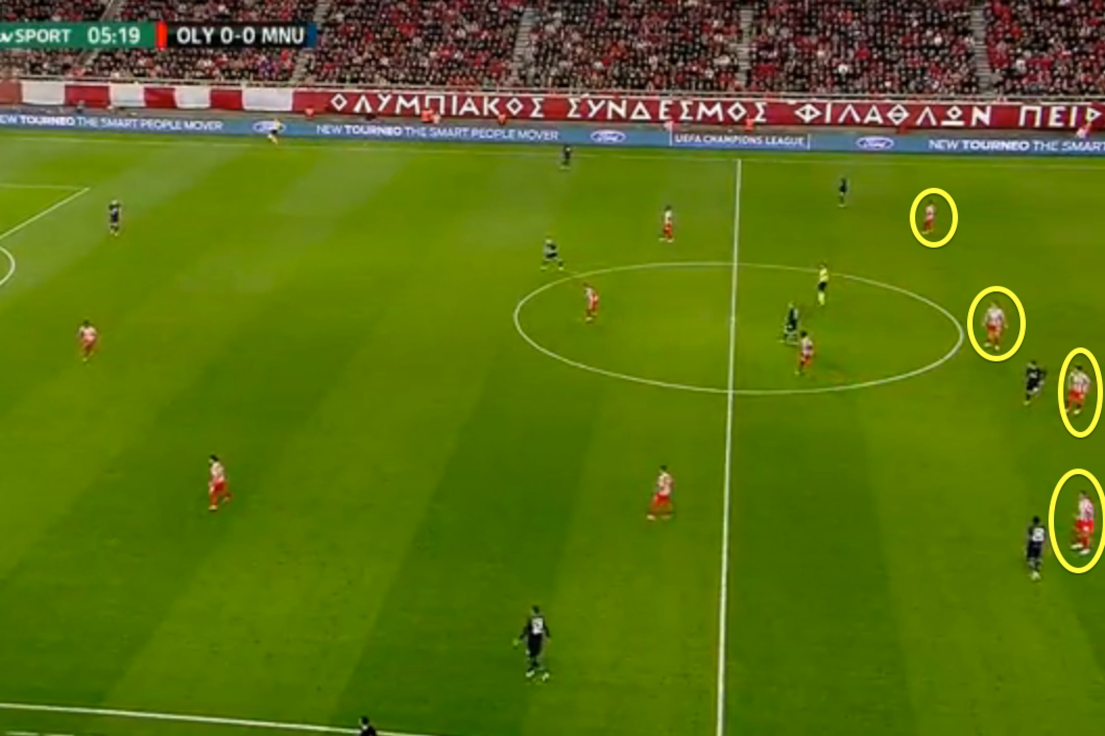 Olympiakos high-line