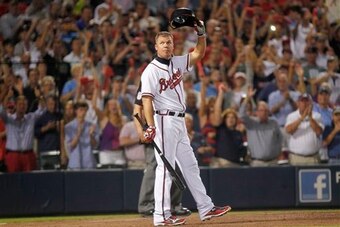 Jones is right up there with Mickey Mantle among the greatest switch-hitters in history with 468 home runs and a 141 OPS+.