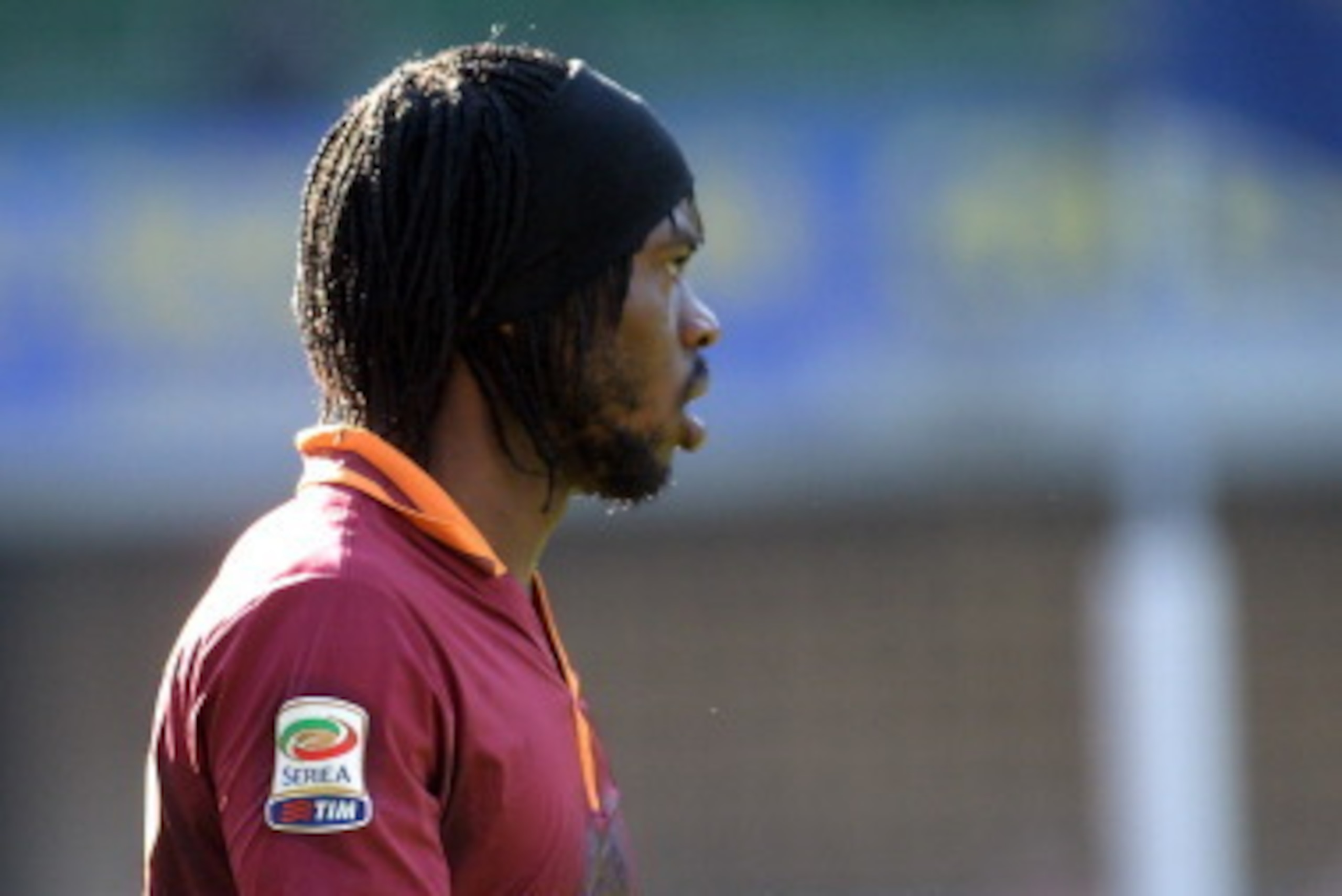 VERONA, ITALY - JANUARY 26:  Gervinho of AS Roma looks on during the Serie A match between Hellas Verona FC and AS Roma at Stadio Marc'Antonio Bentegodi on January 26, 2014 in Verona, Italy.  (Photo by Dino Panato/Getty Images)