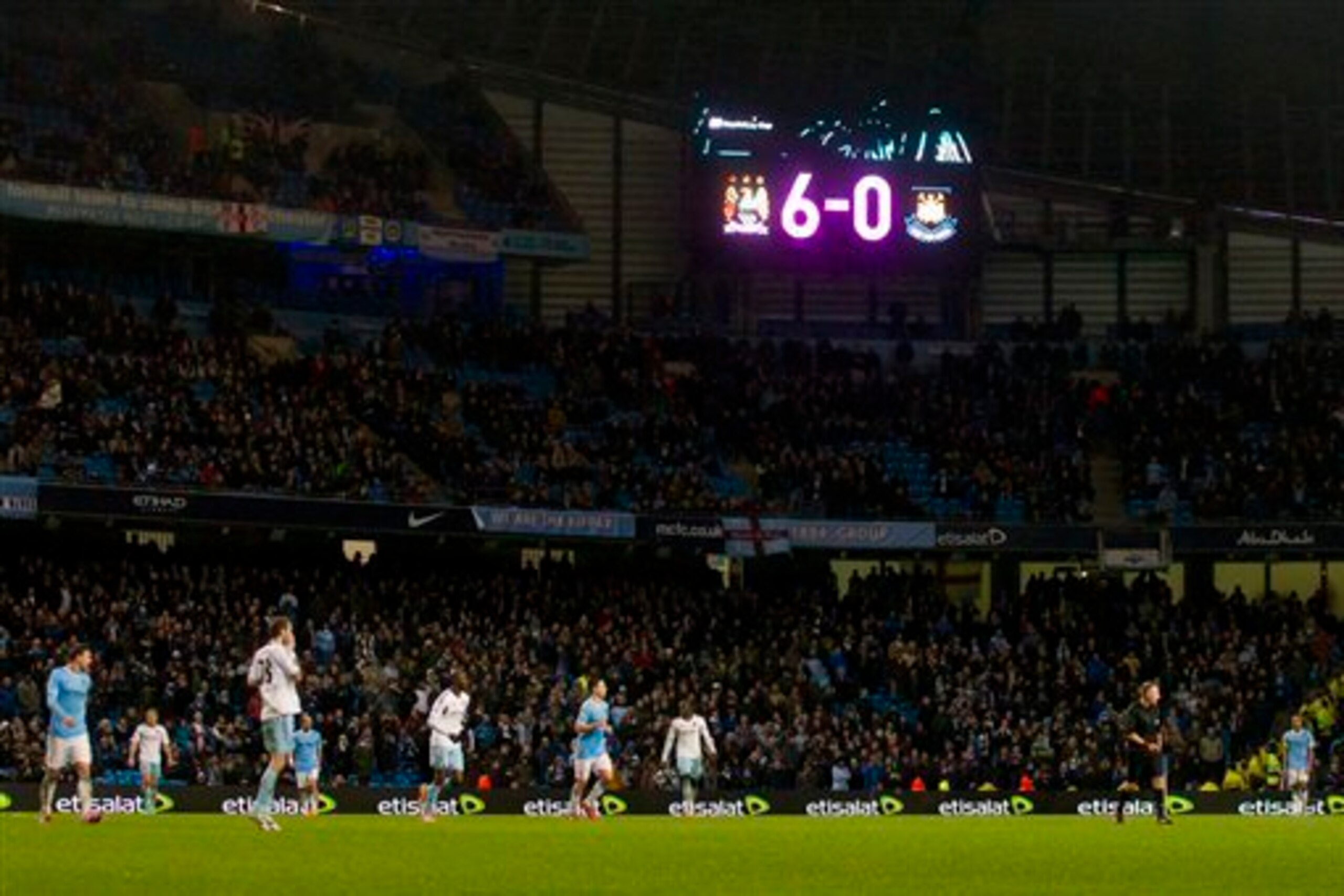 West Ham were overrun at the Etihad.