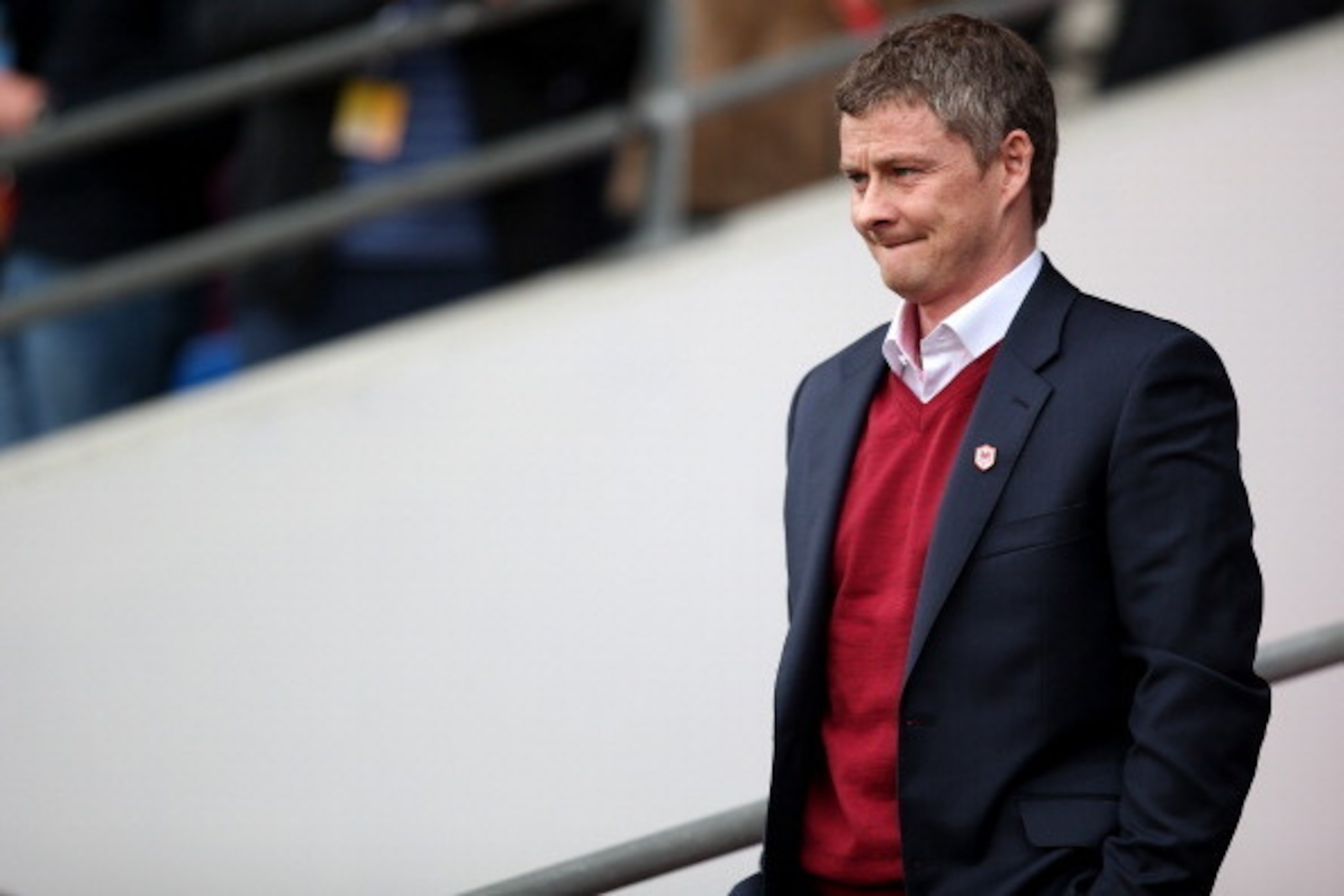 CARDIFF, WALES - FEBUARY 22: Cardiff City manager Ole Gunnar Solskjaer during the Barclays Premier League match between Cardiff City and Hull City at Cardiff City Stadium on Febuary 22, 2014 in Cardiff, Wales. (Photo by Charlie Crowhurst/Getty Images)