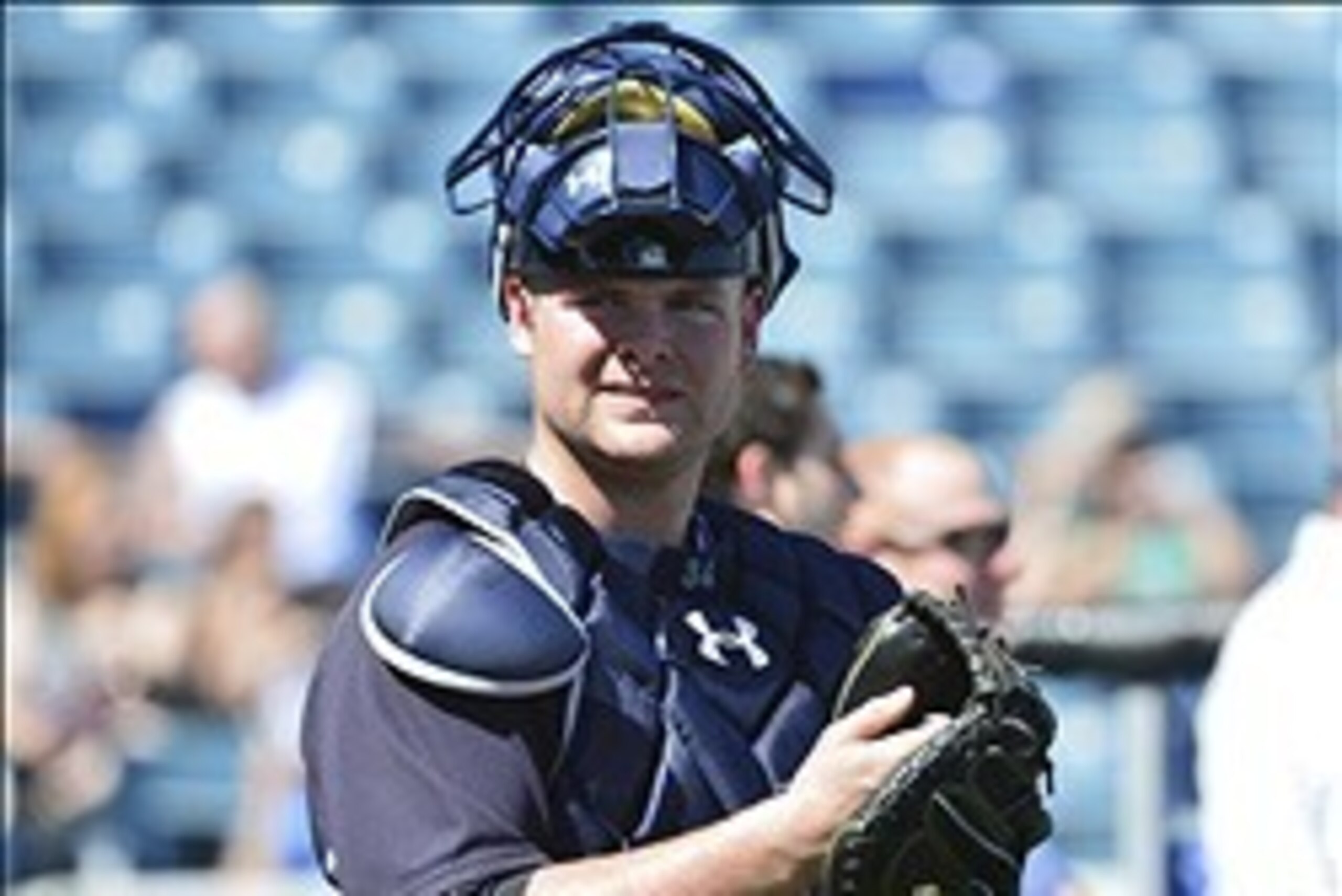 Feb 20, 2014; Tampa, FL, USA; New York Yankees catcher Brian McCann (34) stands outside the batting cage during morning practice at George M. Steinbrenner Field. Mandatory Credit: Tommy Gilligan-USA TODAY Sports Feb 20, 2014; Tampa, FL, USA; New York Yankees catcher Brian McCann (34) stands outside the batting cage during morning practice at George M. Steinbrenner Field. Mandatory Credit: Tommy Gilligan-USA TODAY Sports