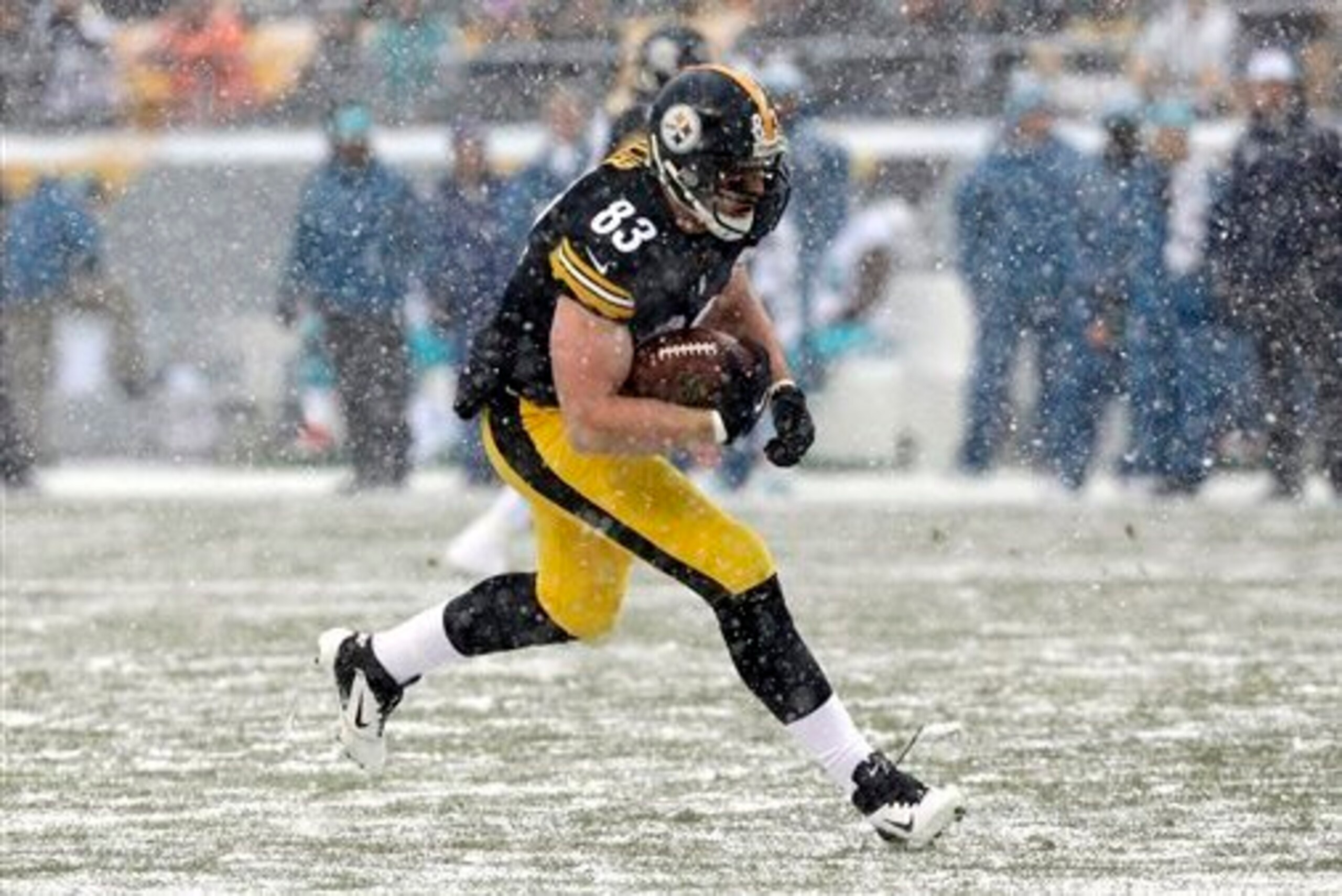 Heath Miller finished third on the team with 58 receptions.