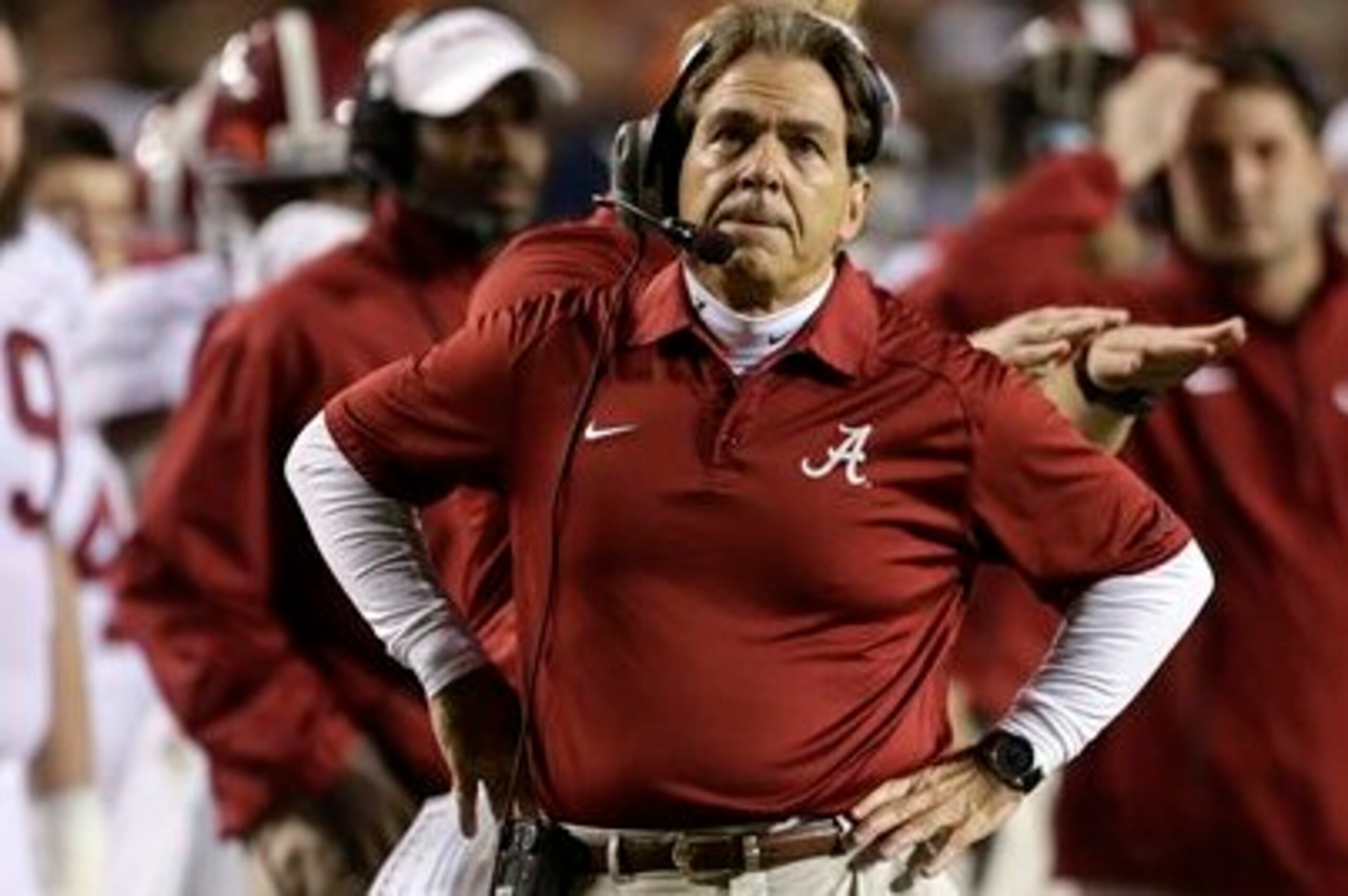 Alabama head coach Nick Saban