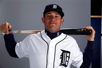 This is a 2014 photo of Ian Kinsler of the Detroit Tigers baseball team. This image reflects the Tigers active roster as of Sunday, Feb. 23, 2014 when this image was taken at spring training in Lakeland, Fla. (AP Photo/Gene J. Puskar)