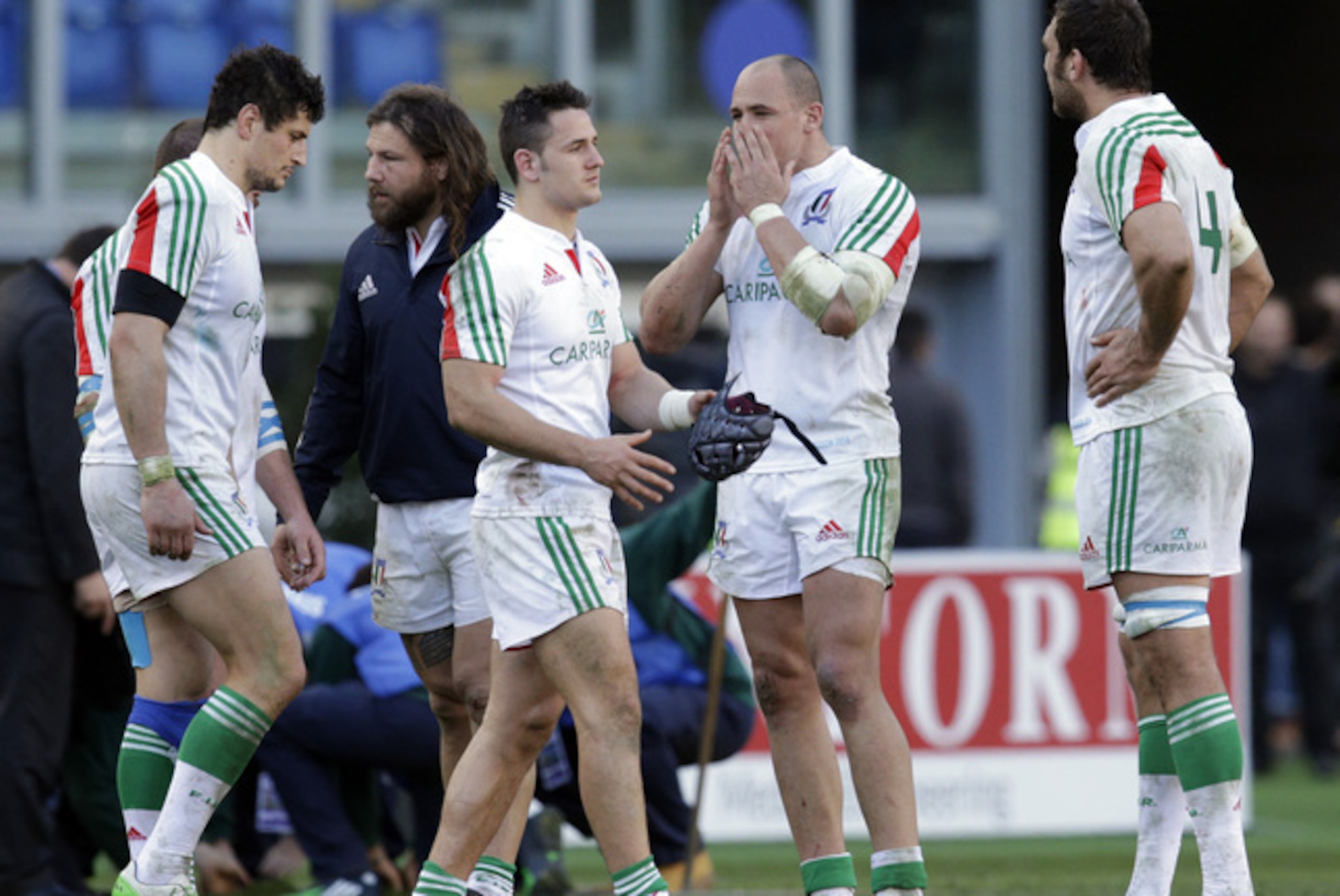 Italy let a late lead slip at home to Scotland.
