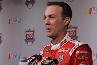 Kevin Harvick talks to media at Daytona Kevin Harvick talks to media at Daytona