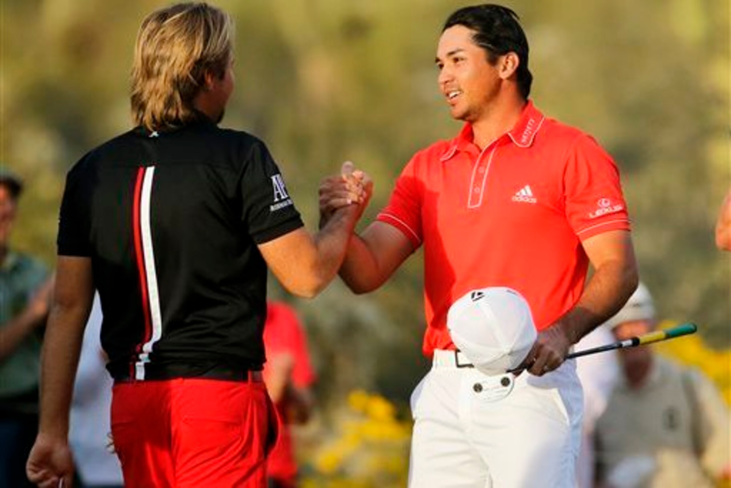 Jason Day after winning the WGC-Accenture Match Play. Jason Day after winning the WGC-Accenture Match Play.