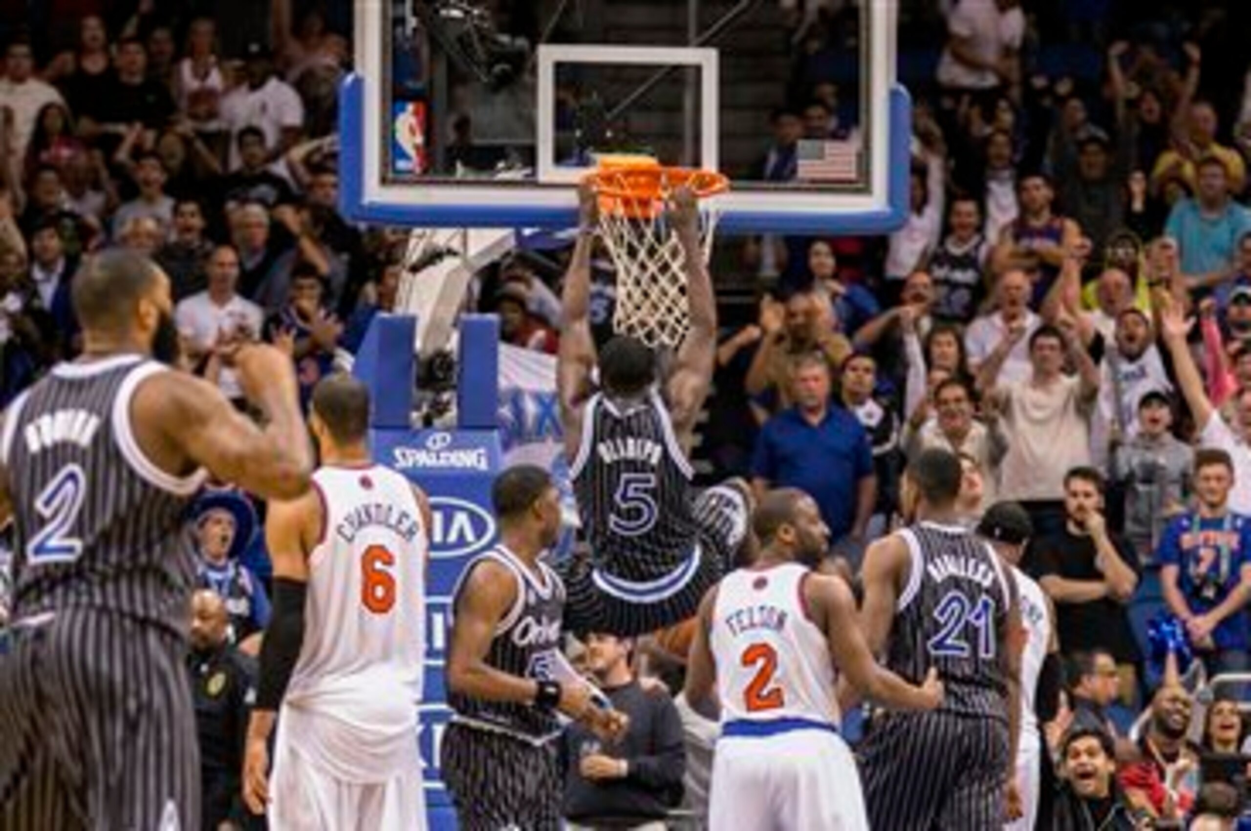 It's no wonder the fans love VO. His spectacular dunks and fearless style of basketball are crowd pleasers.