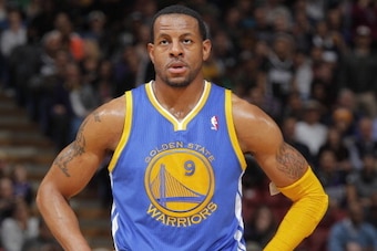 SACRAMENTO, CA - FEBRUARY 19: Andre Iguodala #9 of the Golden State Warriors in a game against the Sacramento Kings on February 19, 2014 at Sleep Train Arena in Sacramento, California. NOTE TO USER: User expressly acknowledges and agrees that, by download