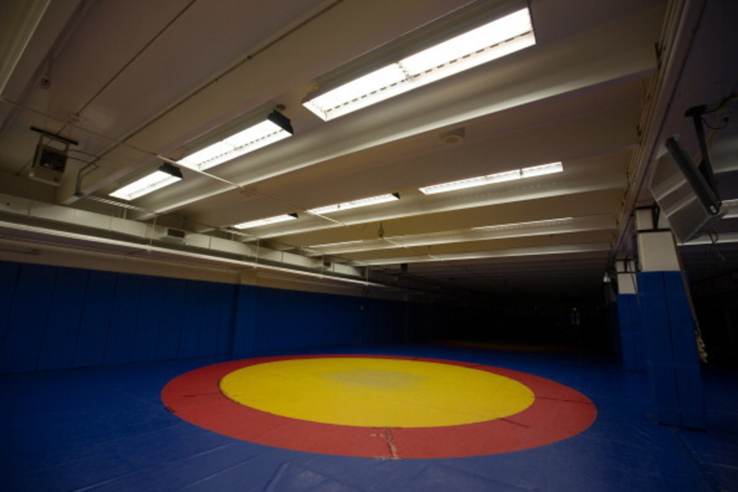 COLORADO SPRINGS, CO - MAY 15:  General view of wrestling room inside Olympic Sports Complex 7 at the United States Olympic Training Center on May 15, 2013 in Colorado Springs, Colorado. (Photo by Justin Edmonds/Getty Images)