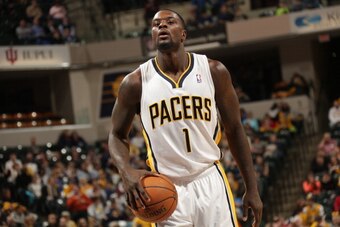 INDIANAPOLIS - FEBRUARY 3: Lance Stephenson #1 of the Indiana Pacers waits to shoot a foul shot against the Orlando Magic at Bankers Life Fieldhouse on February 3, 2014 in Indianapolis, Indiana.  NOTE TO USER: User expressly acknowledges and agrees that, 