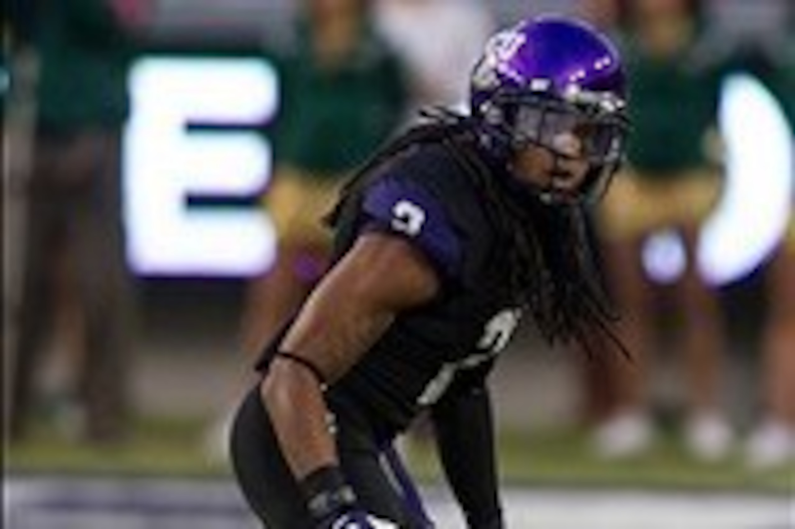 Nov 30, 2013; Fort Worth, TX, USA; TCU Horned Frogs cornerback Jason Verrett (2) during the game against the Baylor Bears at Amon G. Carter Stadium. The Bears defeated the Horned Frogs 41-38. Mandatory Credit: Jerome Miron-USA TODAY Sports