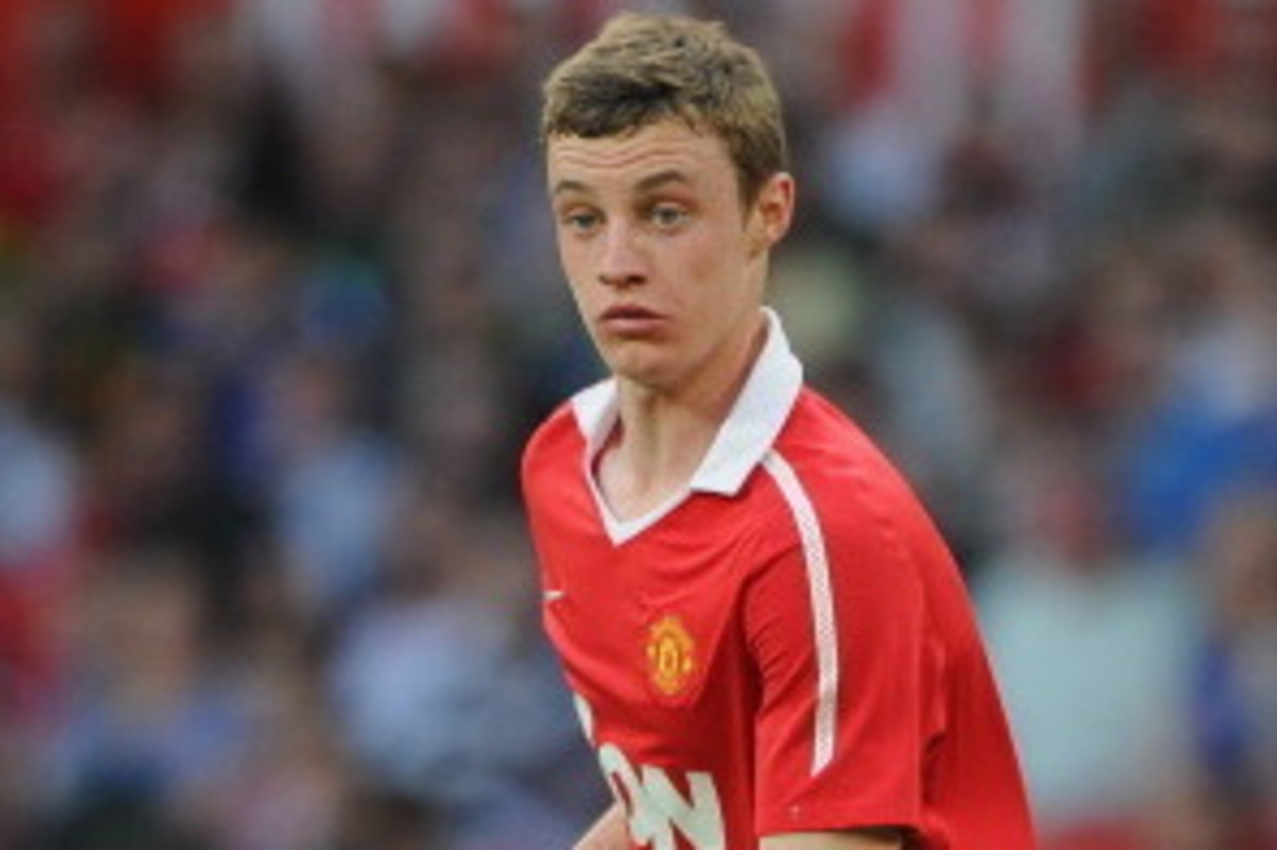 MANCHESTER, ENGLAND - APRIL 20:  William Keane of Manchester United on the ball during the FA Youth Cup Semi Final 2nd Leg between Manchester United and Chelsea at Old Trafford on April 20, 2011 in Manchester, England.  (Photo by Michael Regan/Getty Image