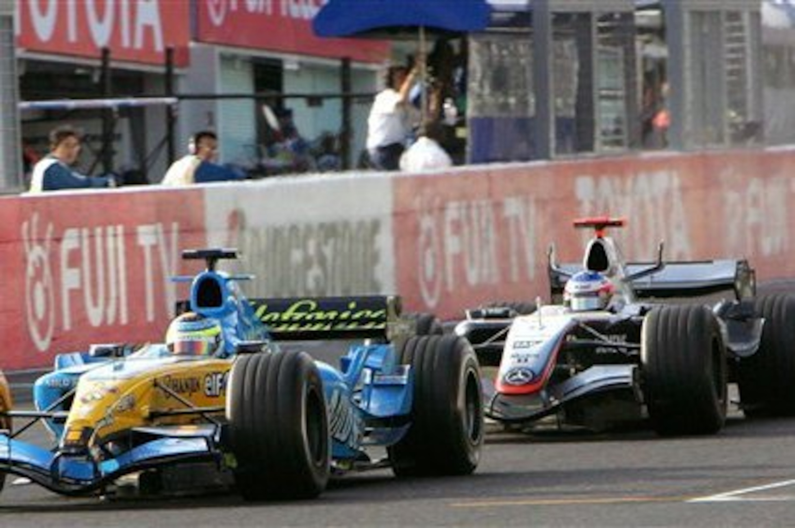 The 2005 Japanese Grand Prix, one of Raikkonen's greatest drives. The 2005 Japanese Grand Prix, one of Raikkonen's greatest drives.