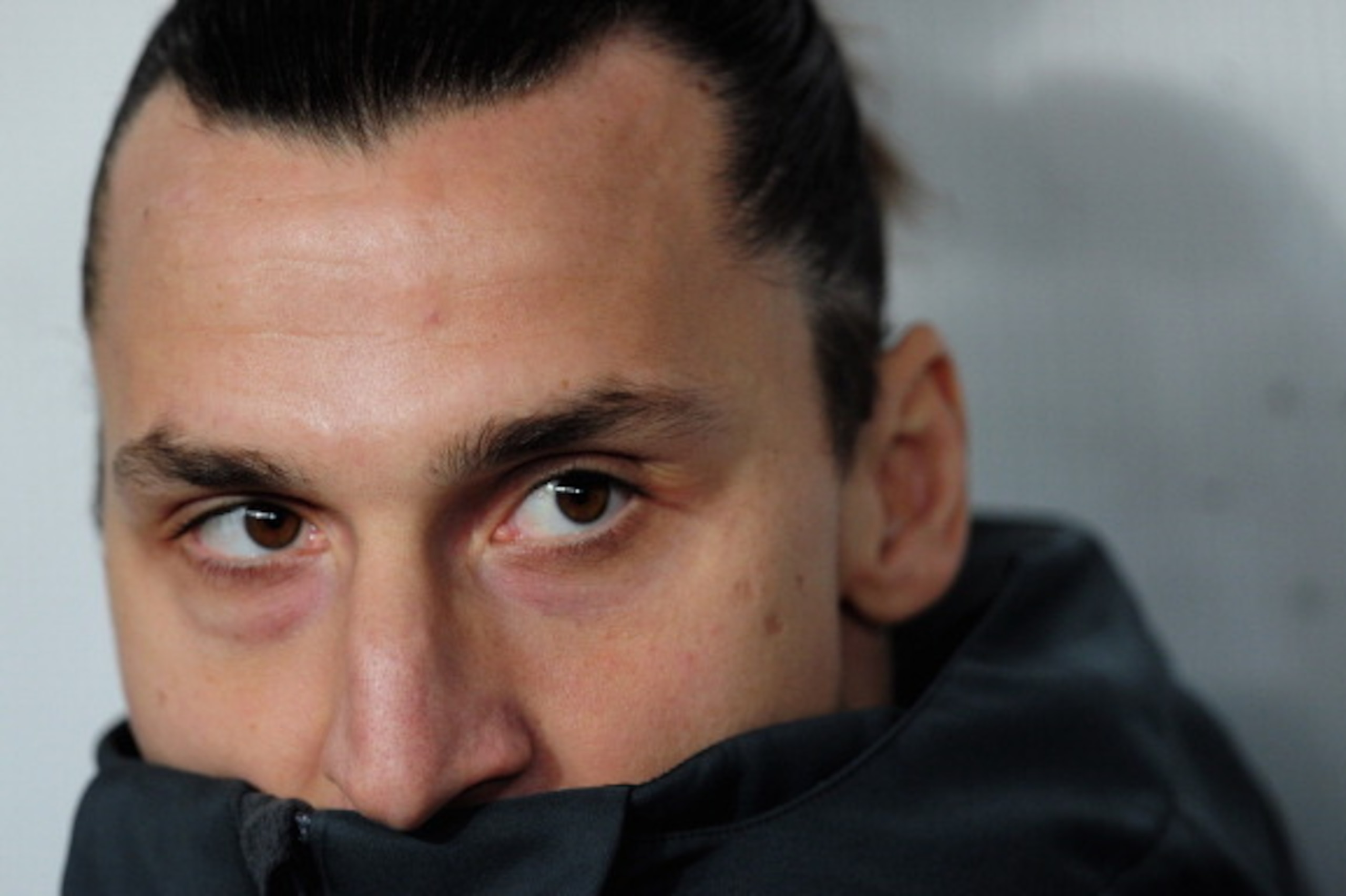 PARIS, FRANCE - FEBRUARY 08: Zlatan Ibrahimovic of Paris Saint-Germain looks on during the Ligue 1 match between Paris Saint-Germain FC and SC Bastia at Parc des Princes on February 8, 2013 in Paris, France. (Photo by Jamie McDonald/Getty Images) PARIS, FRANCE - FEBRUARY 08: Zlatan Ibrahimovic of Paris Saint-Germain looks on during the Ligue 1 match between Paris Saint-Germain FC and SC Bastia at Parc des Princes on February 8, 2013 in Paris, France. (Photo by Jamie McDonald/Getty Images)