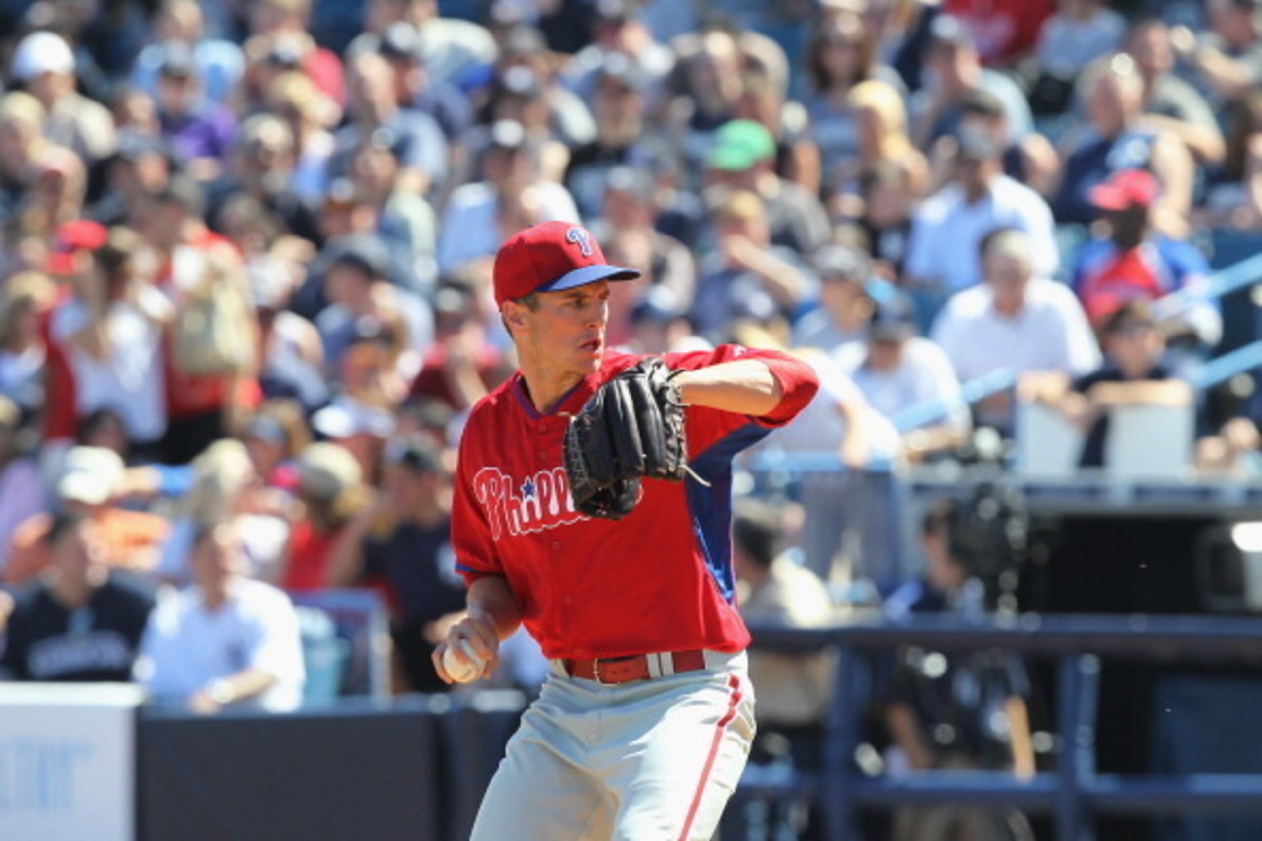 TAMPA, FL - MARCH 1: David Buchanan #78 of the Philadelphia Phillies pitches during a spring training game at George M. Steinbrenner Field on March 1, 2014 in Tampa, Florida. (Scott Iskowitz/ Getty Images)