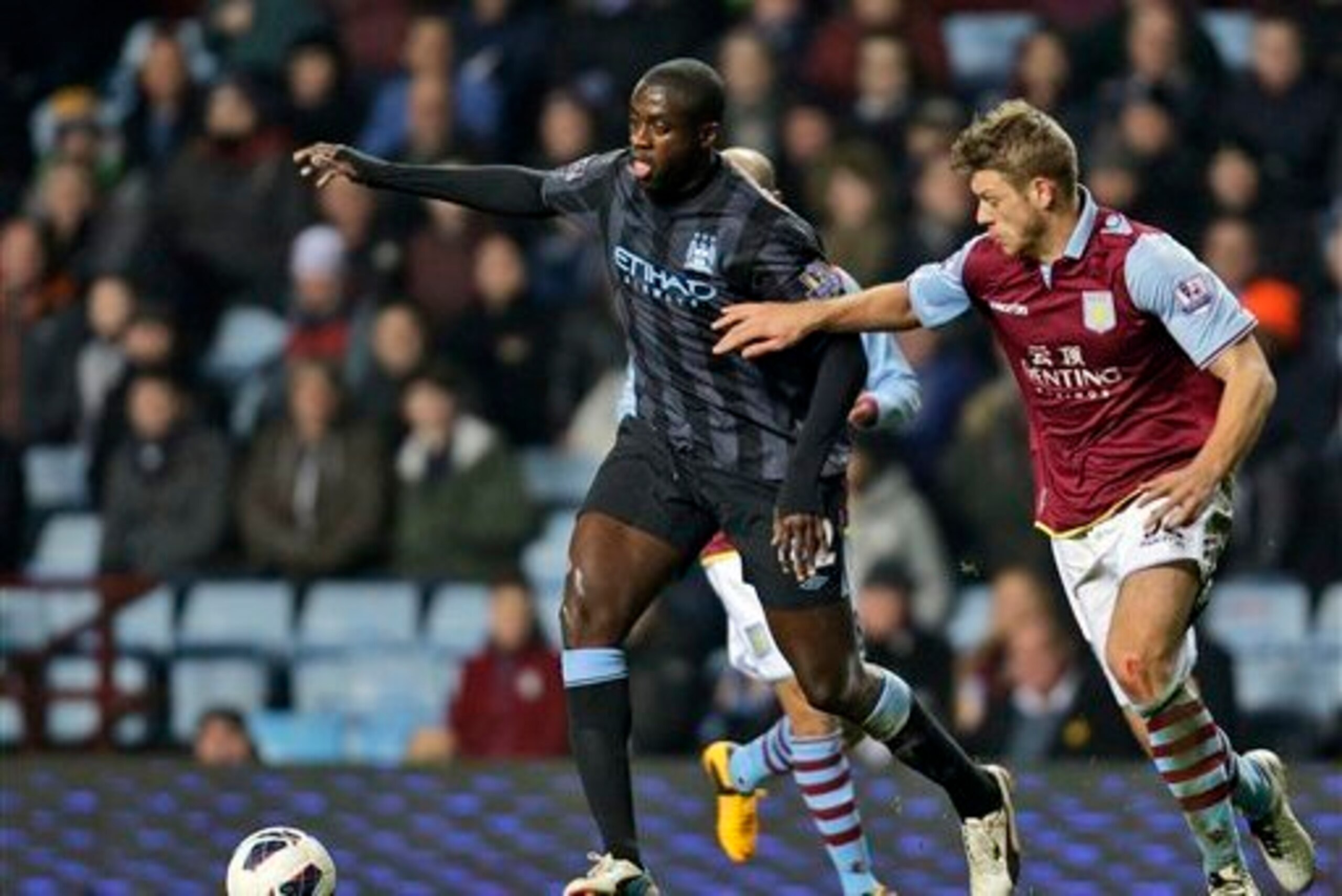 Yaya Toure completed an aatonishing 95 percent of his passes in the reverse fixture.