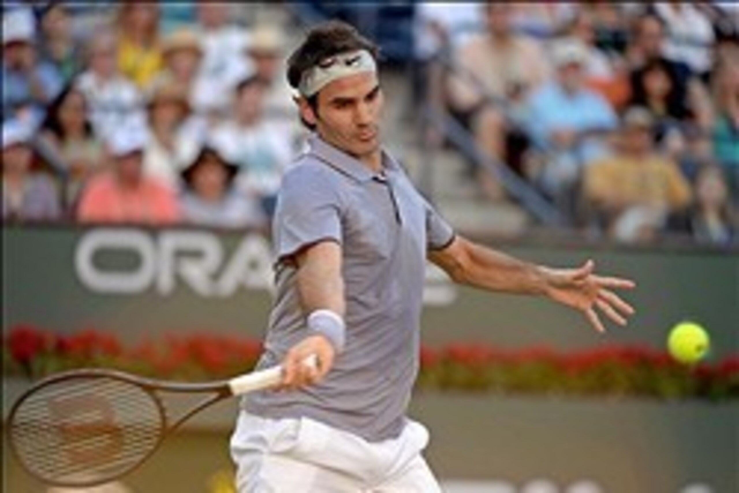 Mar 8, 2014; Indian Wells, CA, USA; Roger Federer (SUI) in his match against Paul-Henri Mathieu (FRA) in the BNP Paribas Open at the Indian Wells Tennis Garden. Federer won 6-2, 7-6. Mandatory Credit: Jayne Kamin-Oncea-USA TODAY Sports Mar 8, 2014; Indian Wells, CA, USA; Roger Federer (SUI) in his match against Paul-Henri Mathieu (FRA) in the BNP Paribas Open at the Indian Wells Tennis Garden. Federer won 6-2, 7-6. Mandatory Credit: Jayne Kamin-Oncea-USA TODAY Sports
