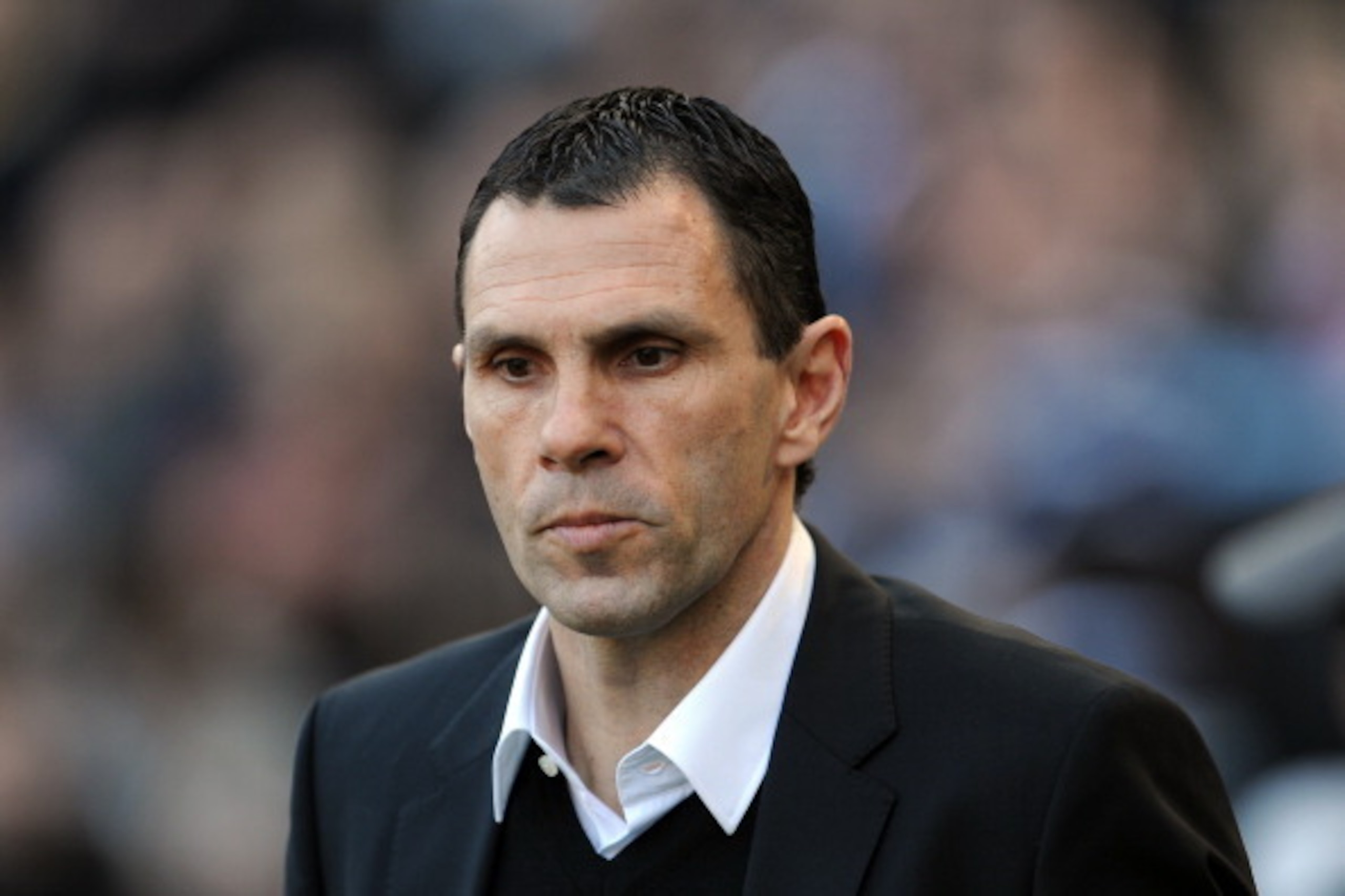 HULL, ENGLAND - MARCH 9:  Gus Poyet manager of Sunderland during the Budweiser FA Cup Quarter Final match between Hull City and Sunderland at the KC Stadium on March 9, 2014 in Hull, England. (Photo by Clint Hughes/Getty Images)