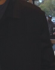 Croce with Barkley at Iverson's retirement ceremony.