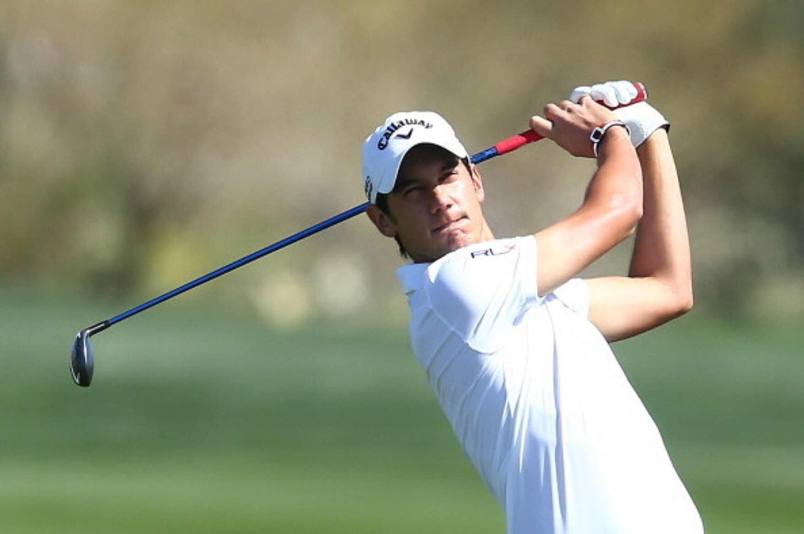 MARANA, AZ - FEBRUARY 20:  Matteo Manassero of Italy plays second shot on the second hole during the second round of the World Golf Championships - Accenture Match Play Championship at The Golf Club at Dove Mountain on February 20, 2014 in Marana, Arizona