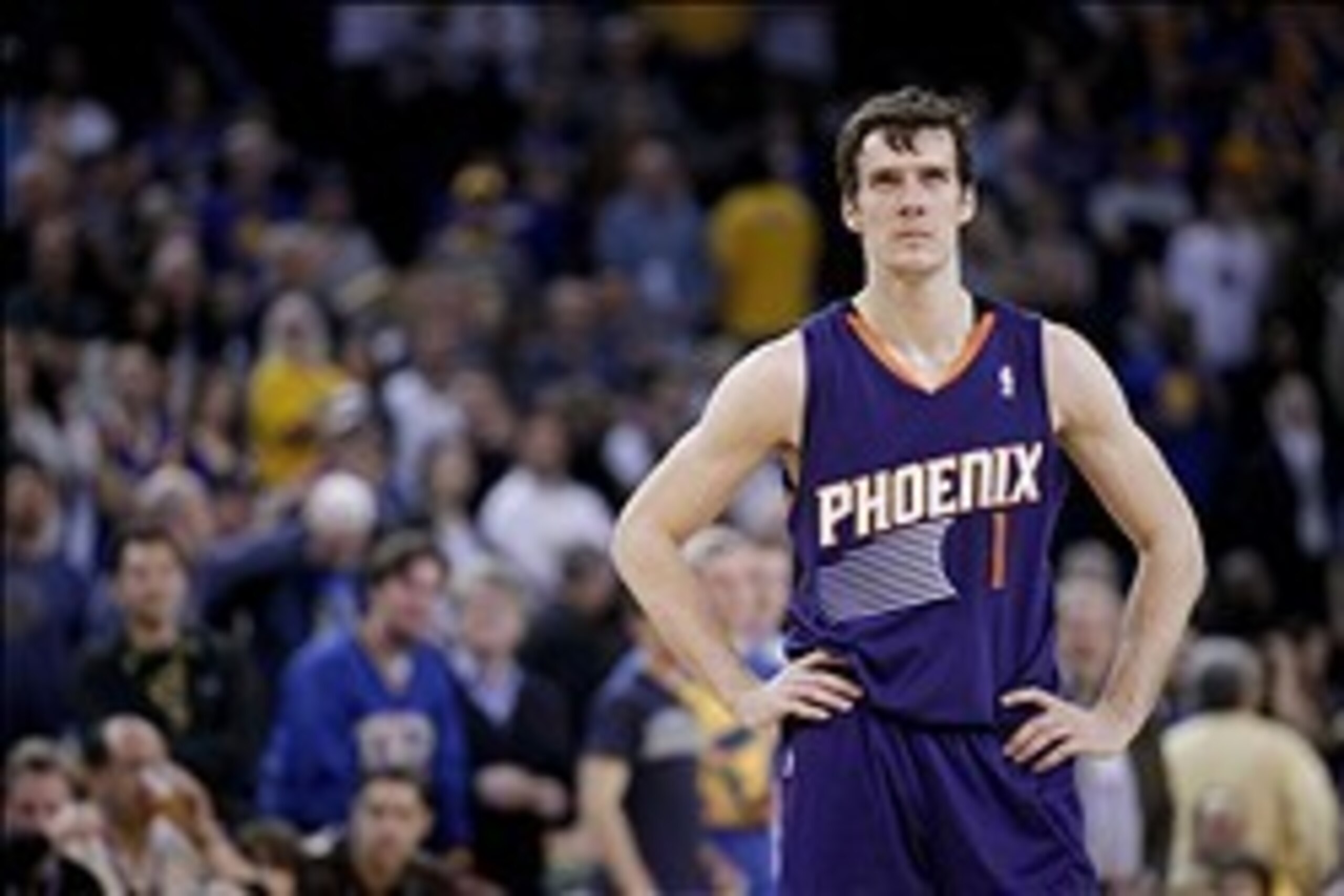 Mar 9, 2014; Oakland, CA, USA; Phoenix Suns guard Goran Dragic (1) stands on the court against the Golden State Warriors in the fourth quarter at Oracle Arena. The Warriors defeated the Suns 113-107. Mandatory Credit: Cary Edmondson-USA TODAY Sports